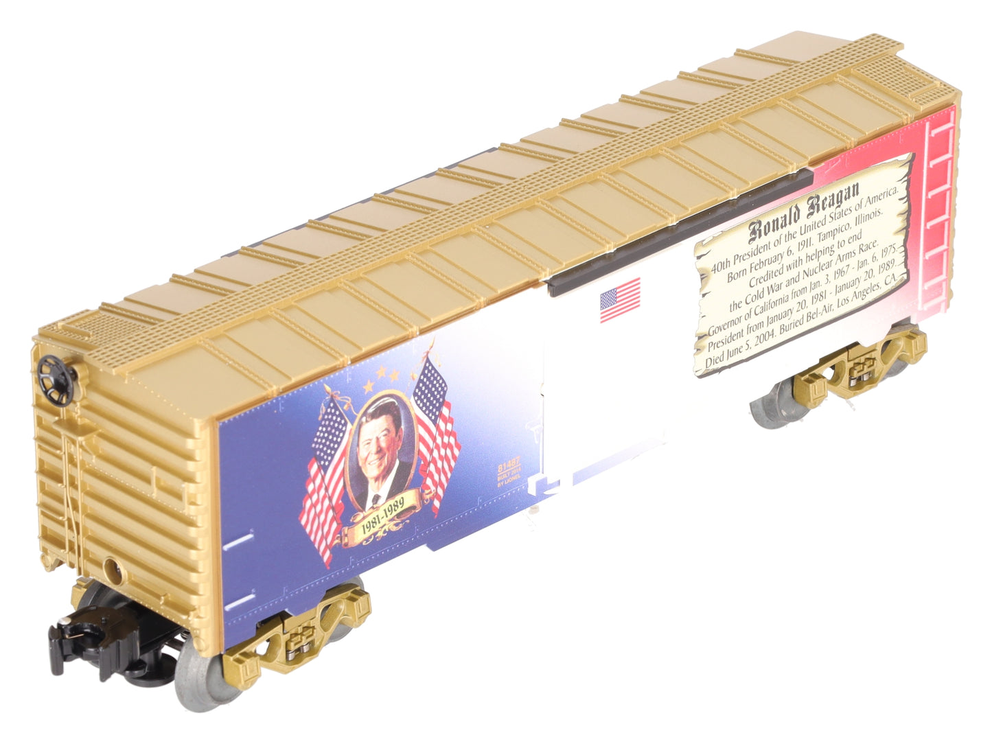 Lionel 6-81487 O Gauge USA Presidents Ronald Reagan Boxcar LN/Box