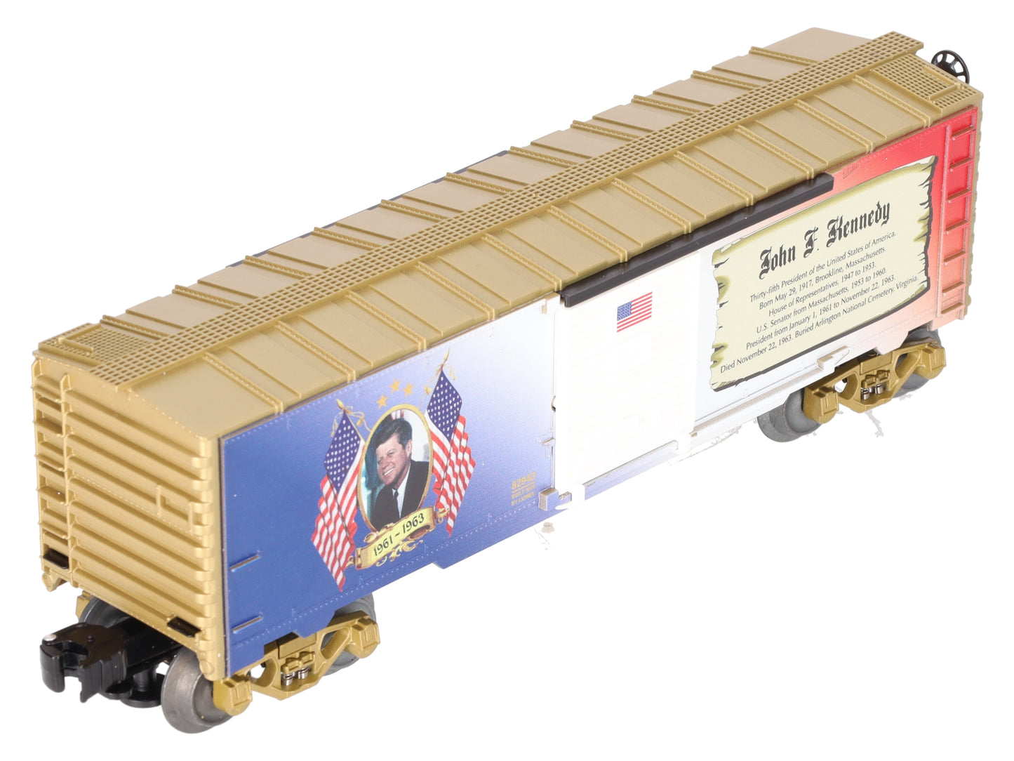 Lionel 6-82943 O John F. Kennedy USA Presidential Boxcar          LN/Box