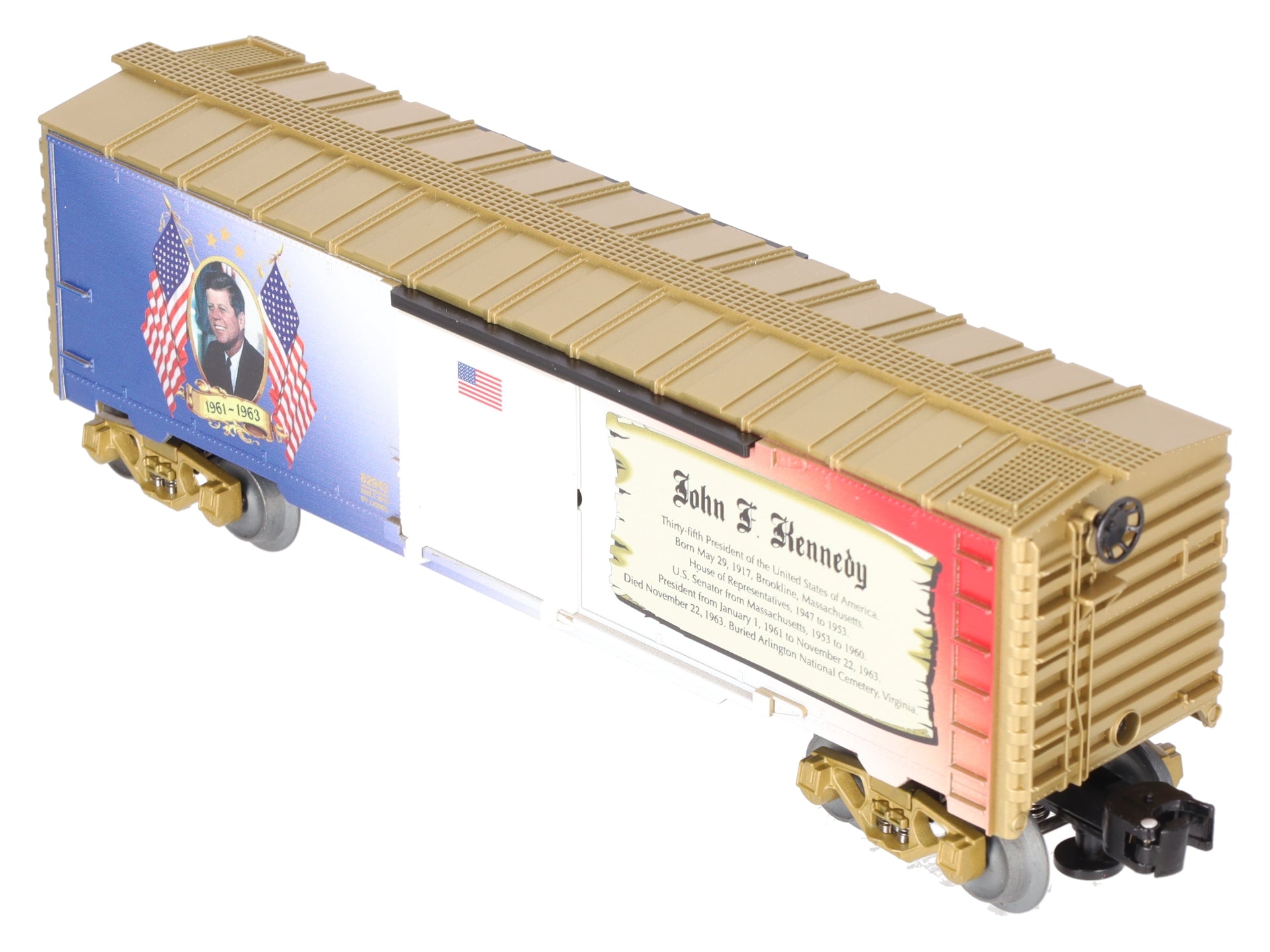 Lionel 6-82943 O John F. Kennedy USA Presidential Boxcar          LN/Box