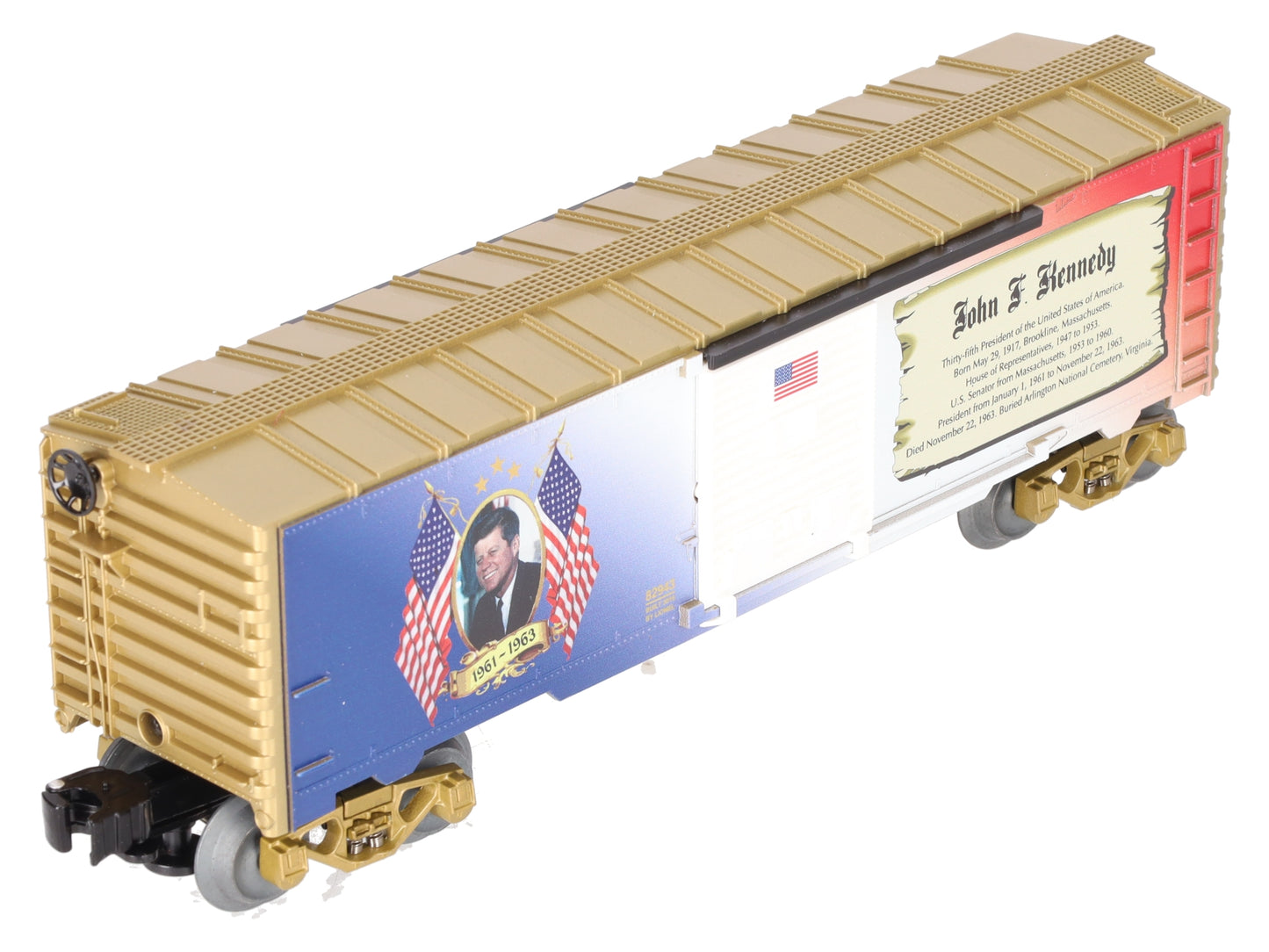 Lionel 6-82943 O John F. Kennedy USA Presidential Boxcar          LN/Box