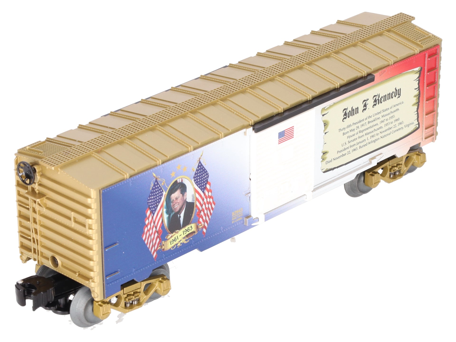 Lionel 6-82943 O John F. Kennedy USA Presidential Boxcar          LN/Box