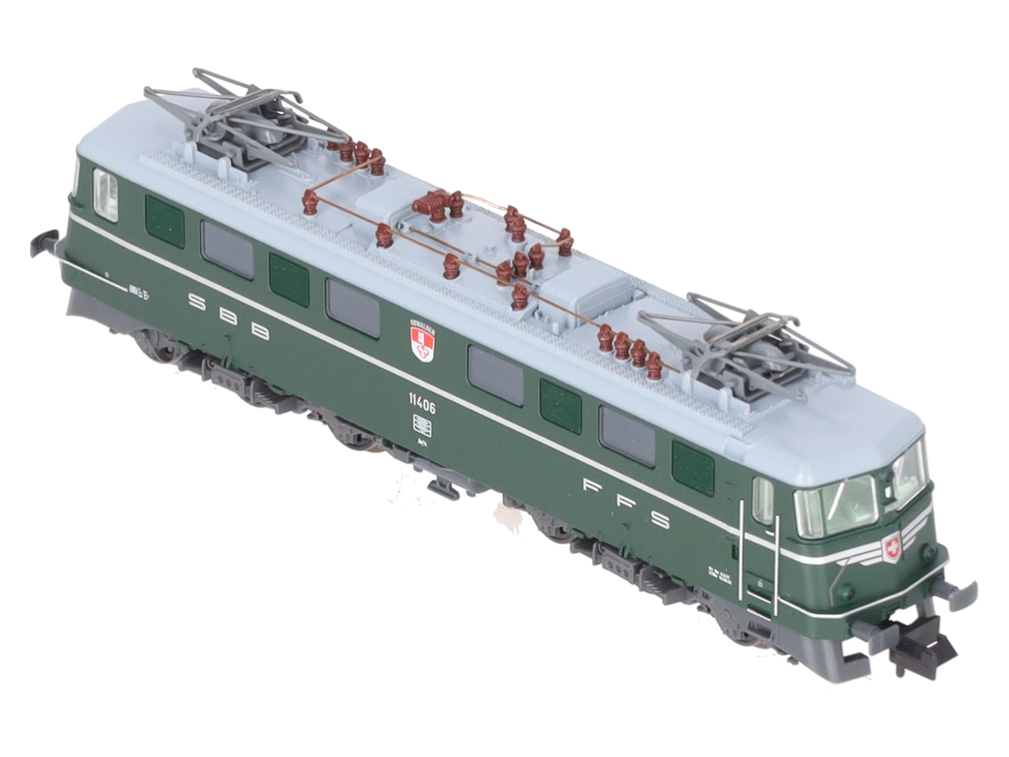 Fleischmann 737204 N Scale Swiss Federal Railways 6/6 Electric Locomotive w/DCC EX/Box