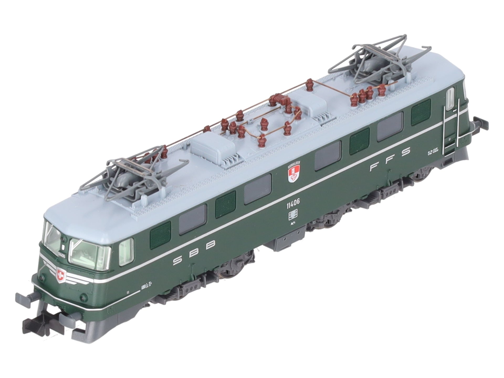 Fleischmann 737204 N Scale Swiss Federal Railways 6/6 Electric Locomotive w/DCC EX/Box
