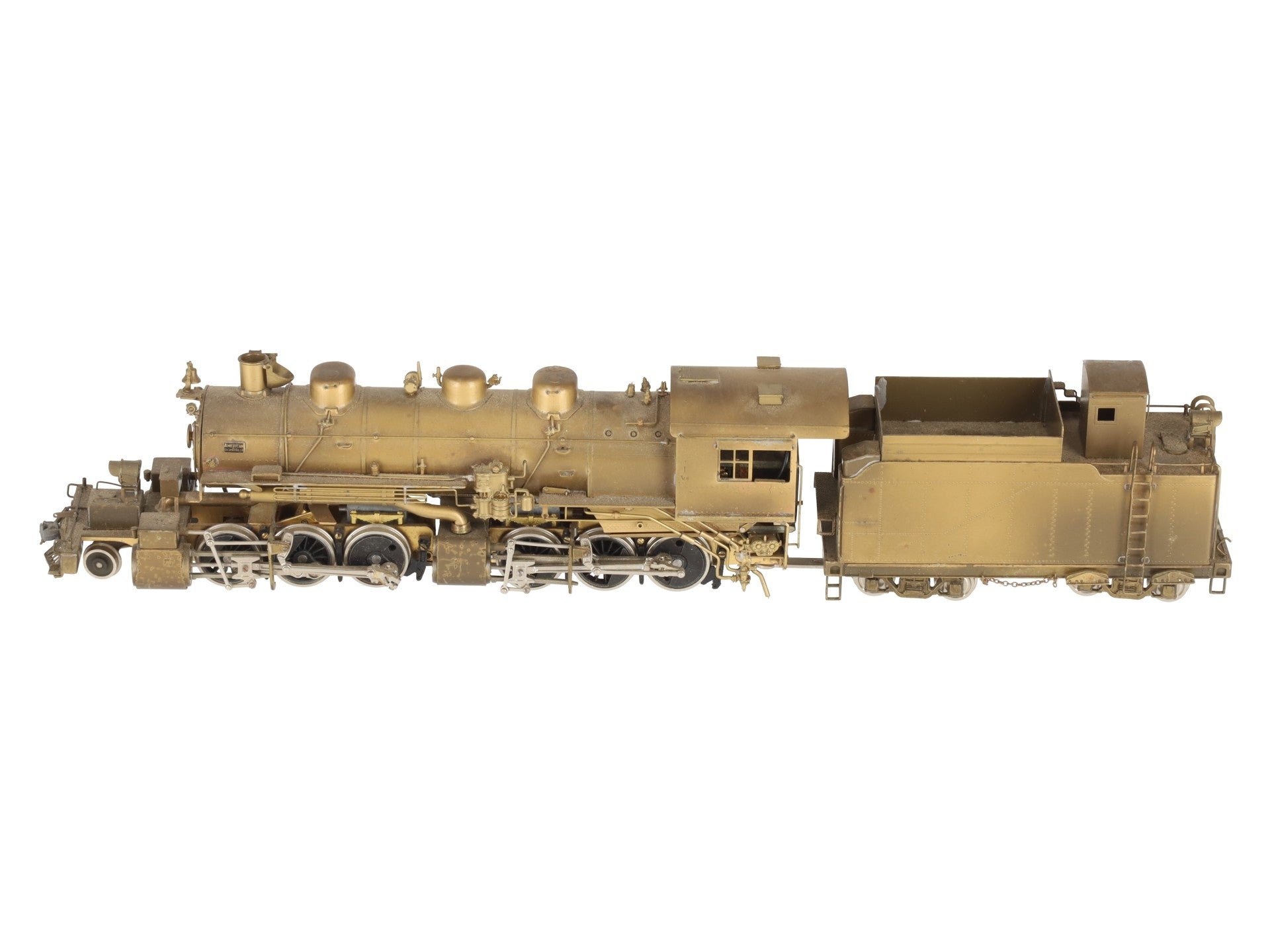 United Models HO Brass Denver & Salt Lake 2-6-6-0 Steam Loco & Tender- Unpainted VG