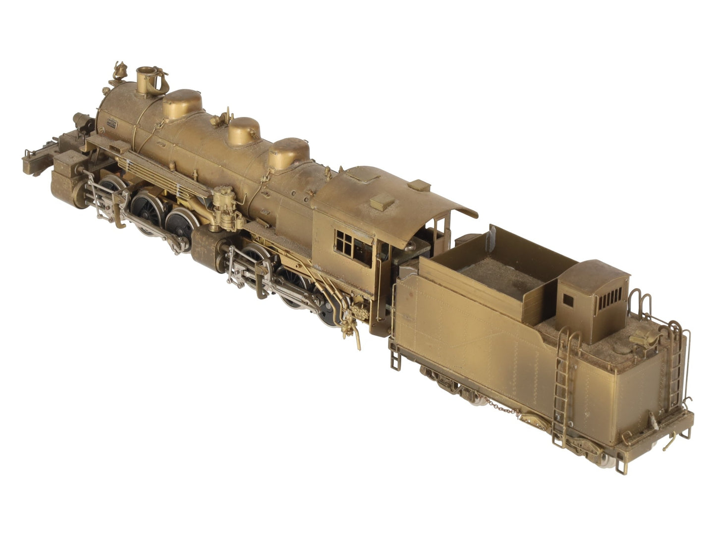 United Models HO Brass Denver & Salt Lake 2-6-6-0 Steam Loco & Tender- Unpainted VG