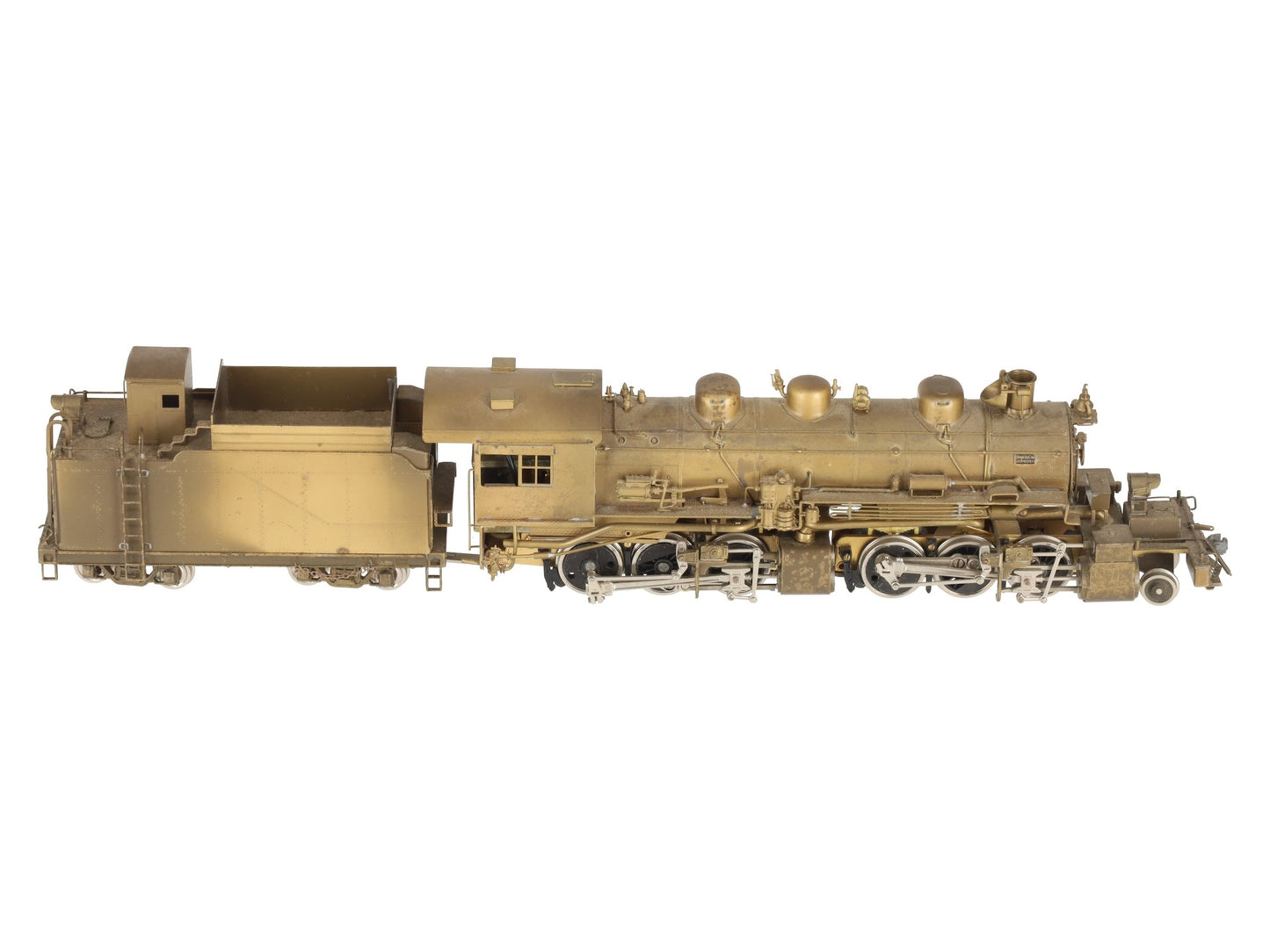 United Models HO Brass Denver & Salt Lake 2-6-6-0 Steam Loco & Tender- Unpainted VG