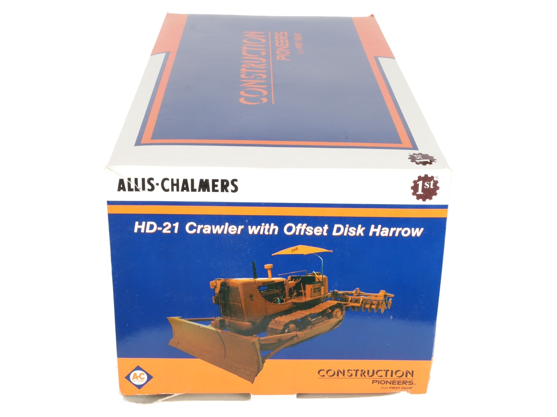 First Gear 40-0125 1:25 Allis-Chalmers HD-21 Crawler with Offset Disk Harrow VG/Box