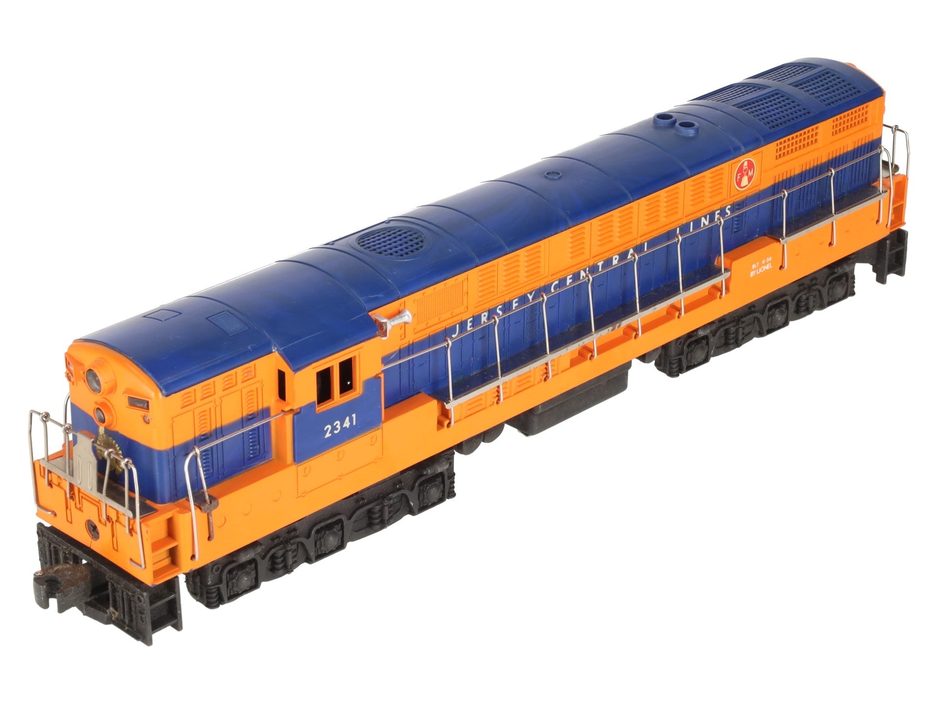 Lionel 2341 Vintage O Jersey Central Trainmaster Diesel Locomotive-Glossy Orange VG/Box