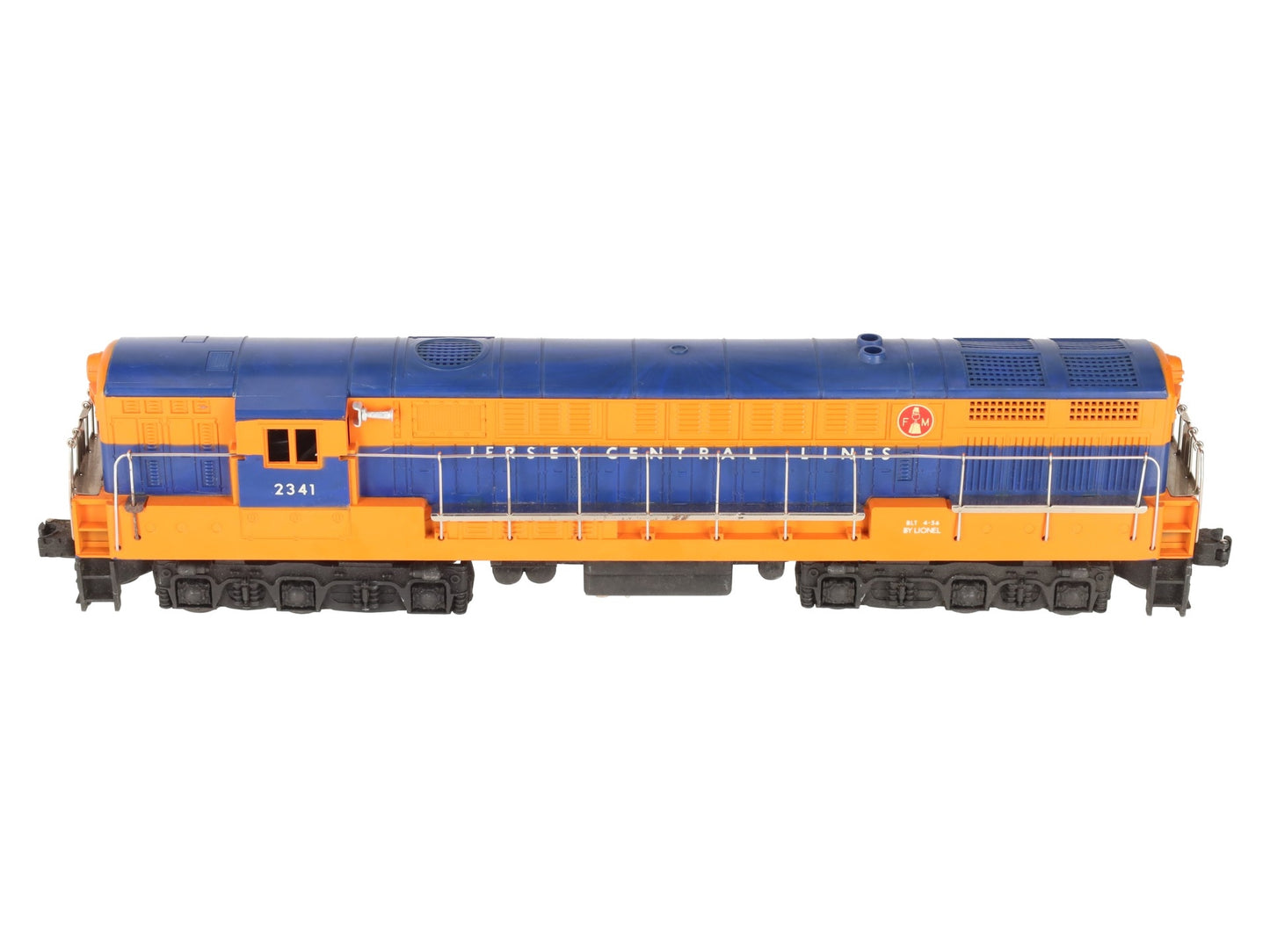 Lionel 2341 Vintage O Jersey Central Trainmaster Diesel Locomotive-Glossy Orange VG/Box