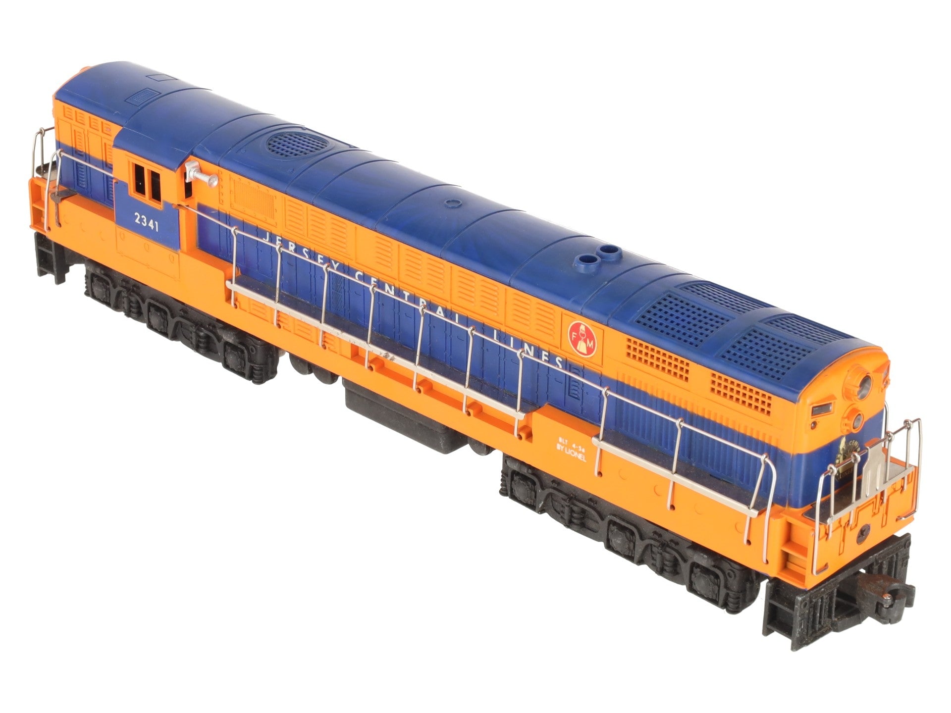 Lionel 2341 Vintage O Jersey Central Trainmaster Diesel Locomotive-Glossy Orange VG/Box