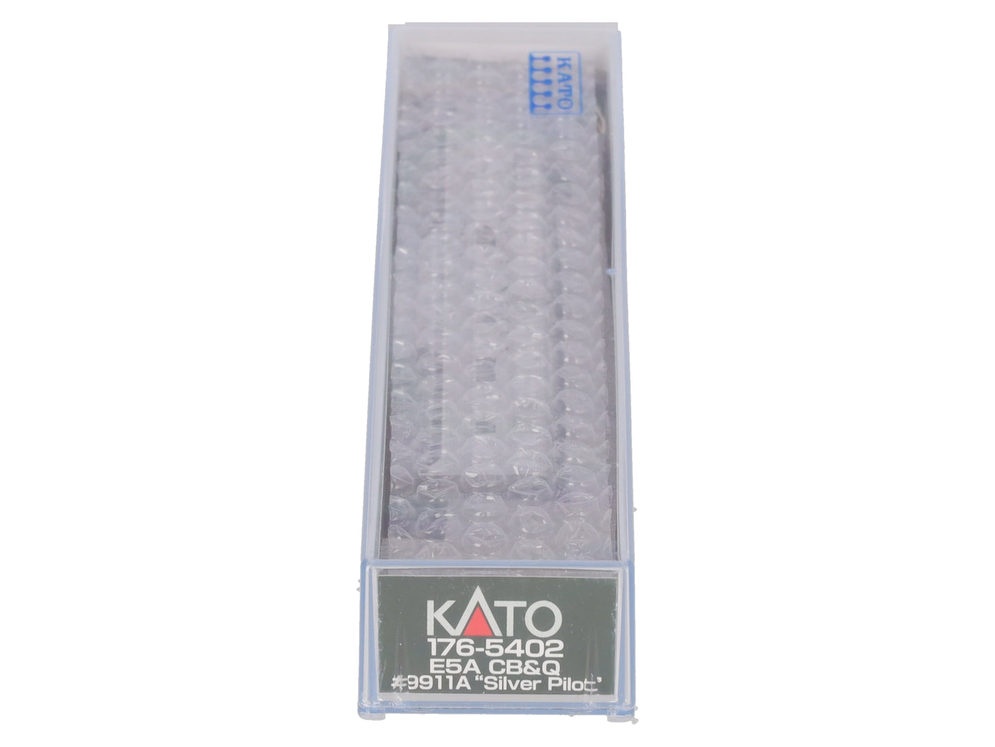 Kato 176-5402 N Scale CB&Q "Silver Pilot" E5A Diesel Locomotive #9911A EX/Box