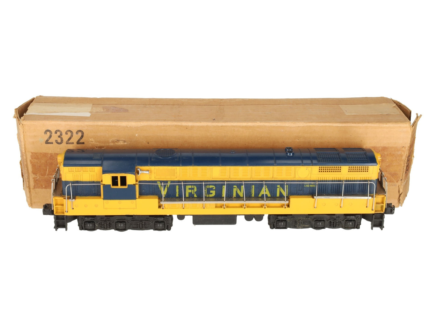 Lionel 2322 Vintage O Virginian Blue & Yellow FM Trainmaster VG/Box
