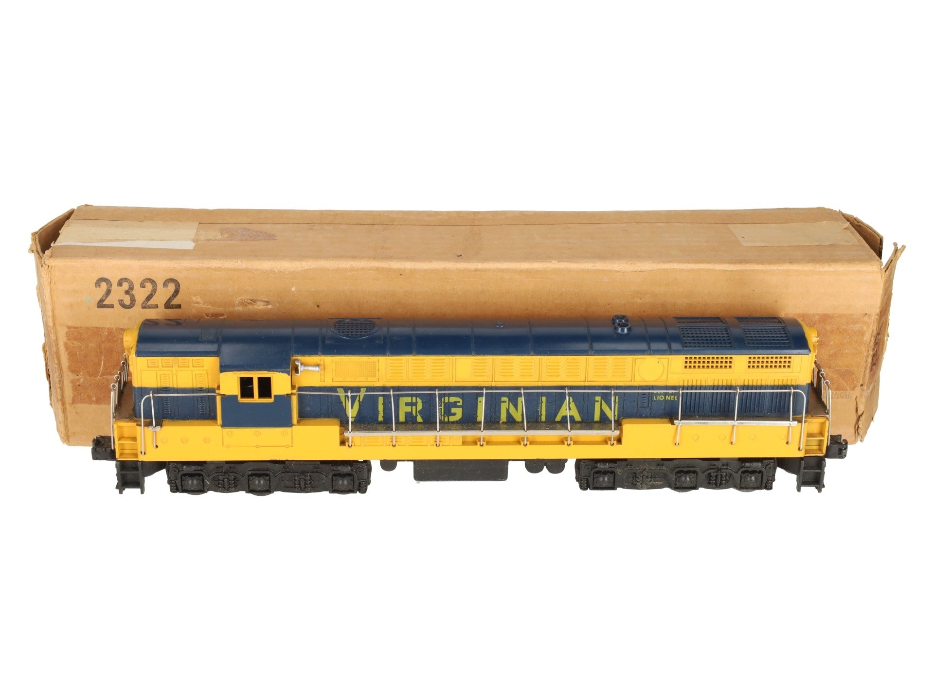 Lionel 2322 Vintage O Virginian Blue & Yellow FM Trainmaster VG/Box