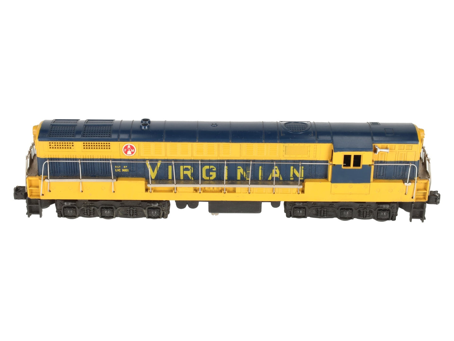 Lionel 2322 Vintage O Virginian Blue & Yellow FM Trainmaster VG/Box