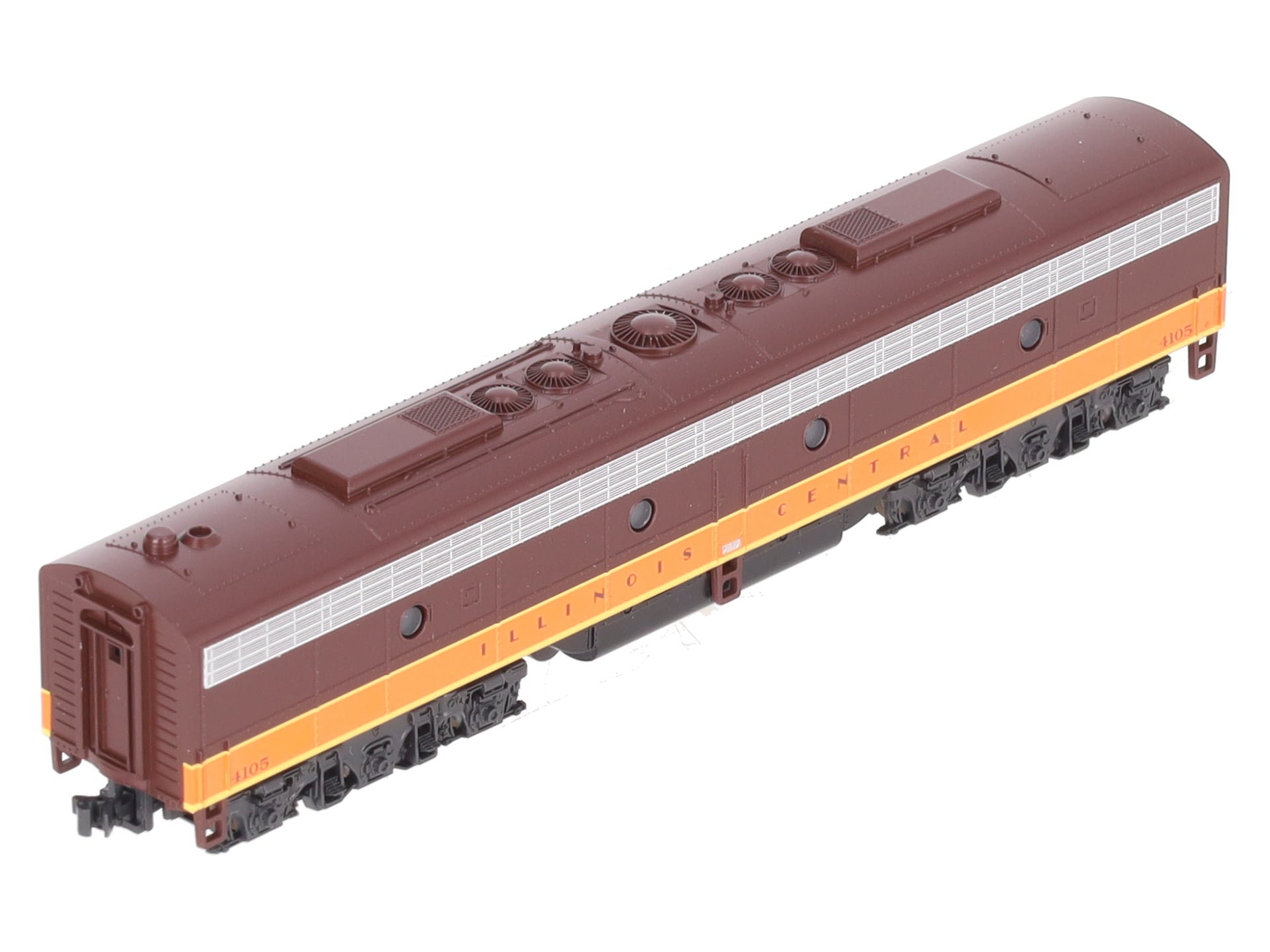 Kato 176-5364 N Illinois Central E8 Diesel Locomotive B-Unit #4105 w/ DCC LN/Box