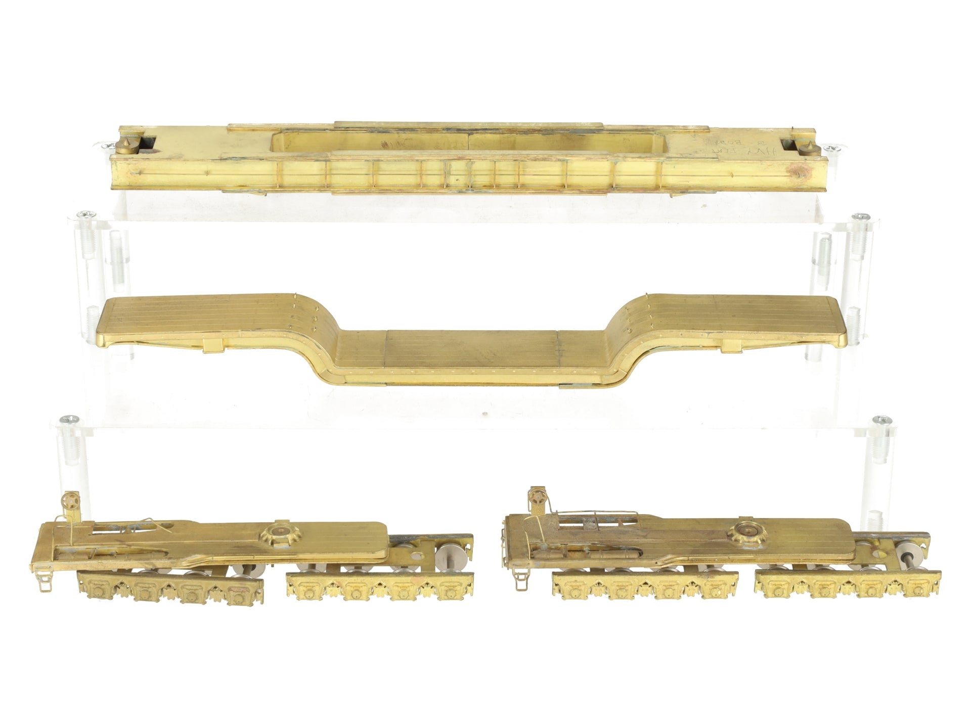 HO BRASS Depressed Center Flatcar- Unpainted VG