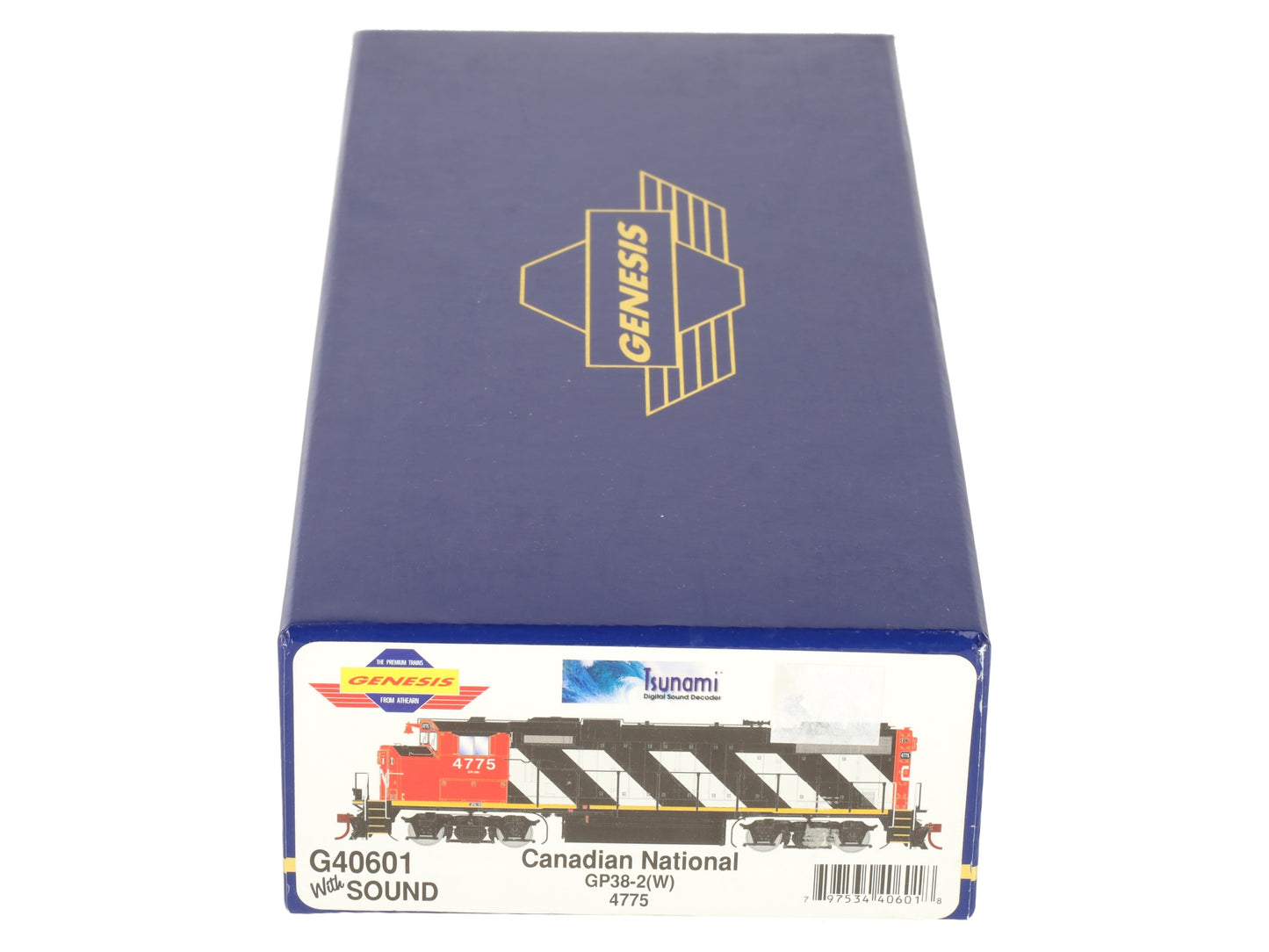 Athearn G40601 Genesis HO Candian National GP38 Diesel Locomotive w/ Sound #4775 EX/Box