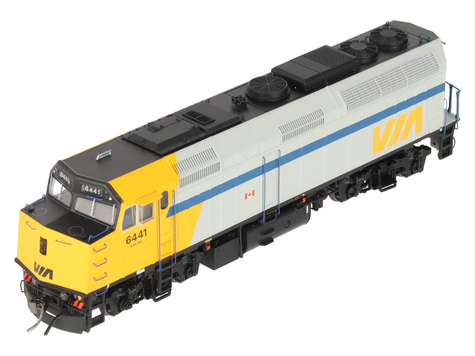 Rapido Trains 80509 HO Via Rail F40PH-2D Diesel Locomotive #6441 w/DCC/Sound EX/Box