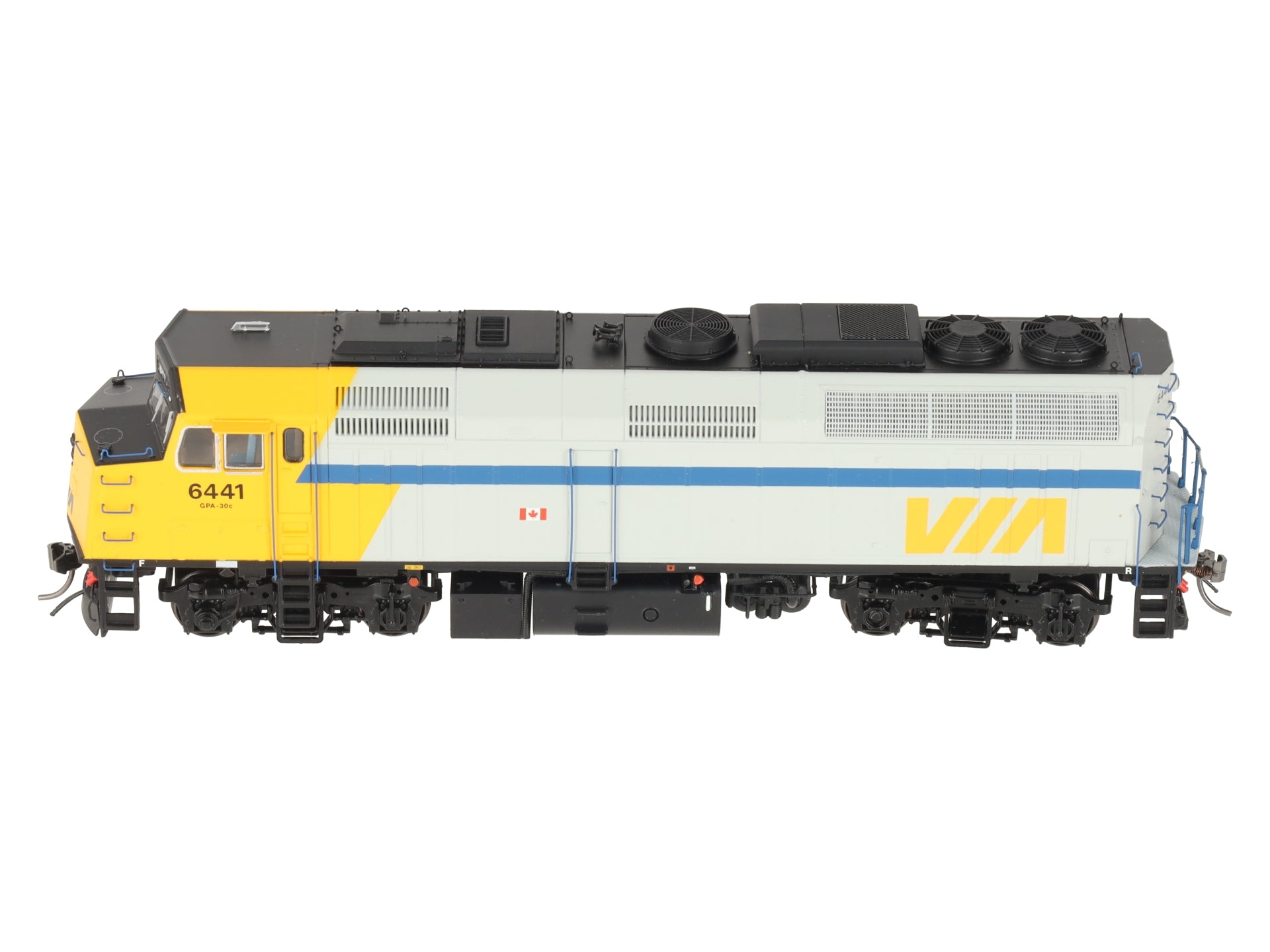 Rapido Trains 80509 HO Via Rail F40PH-2D Diesel Locomotive #6441 w/DCC/Sound EX/Box