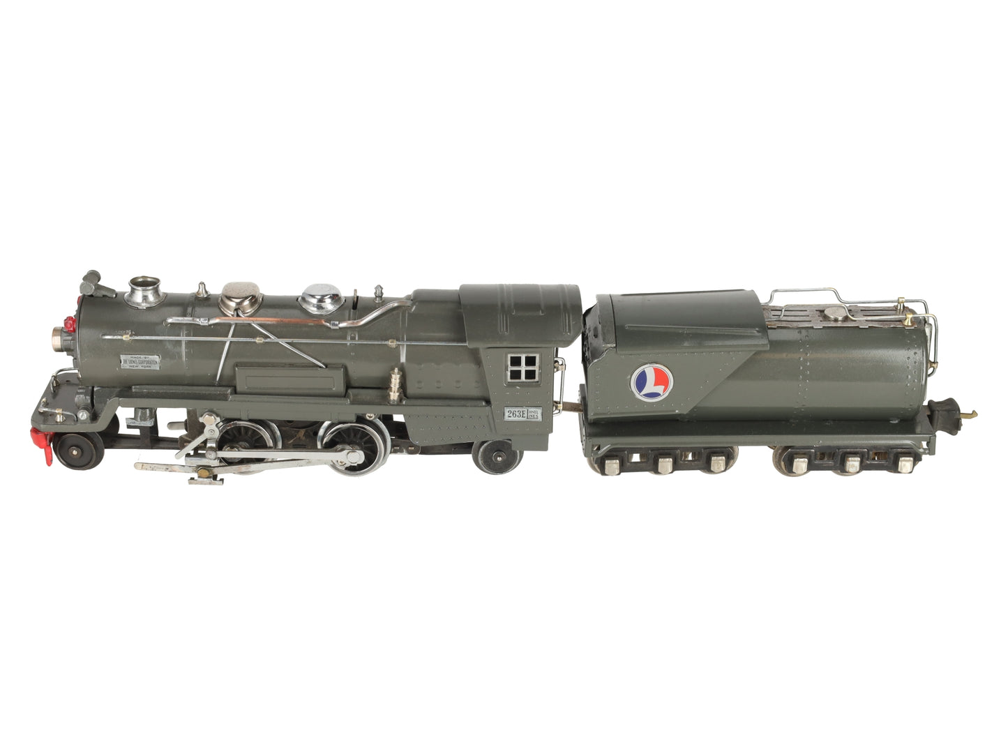 Lionel 263E Vintage O Prewar Tinplate Steam Locomotive & Tender -Repainted