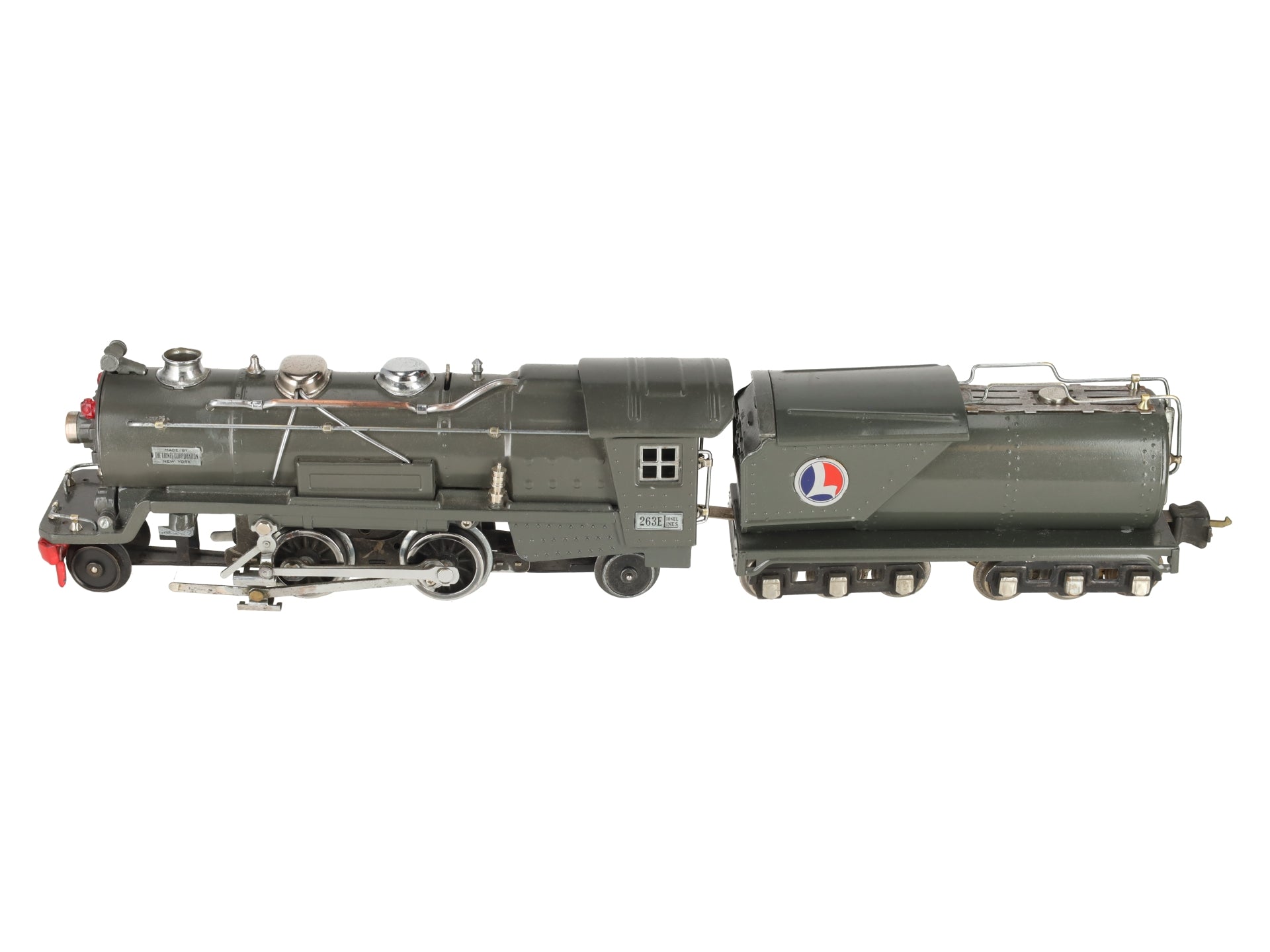 Lionel 263E Vintage O Prewar Tinplate Steam Locomotive & Tender -Repainted