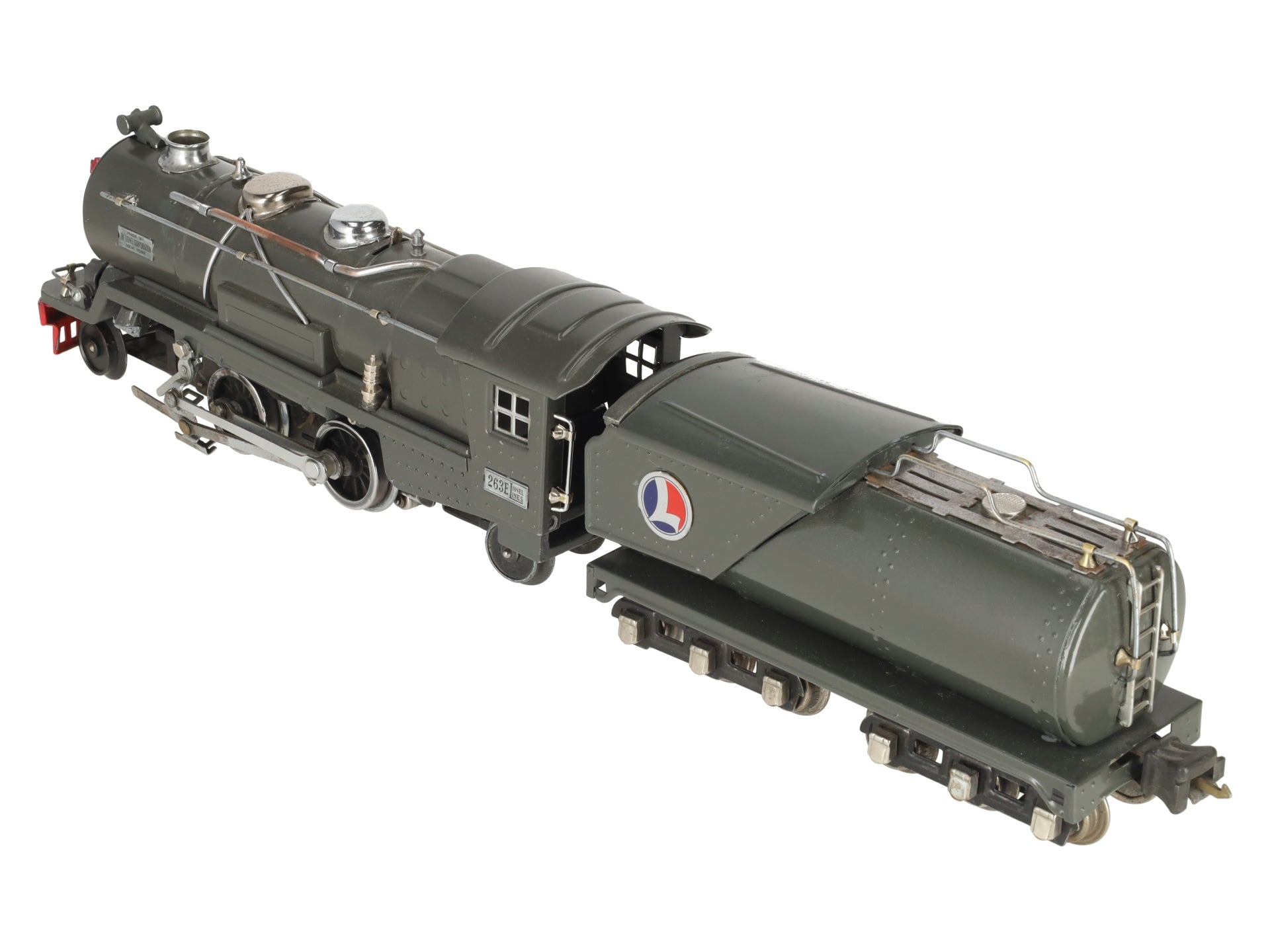 Lionel 263E Vintage O Prewar Tinplate Steam Locomotive & Tender -Repainted