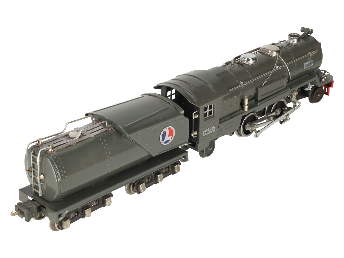 Lionel 263E Vintage O Prewar Tinplate Steam Locomotive & Tender -Repainted