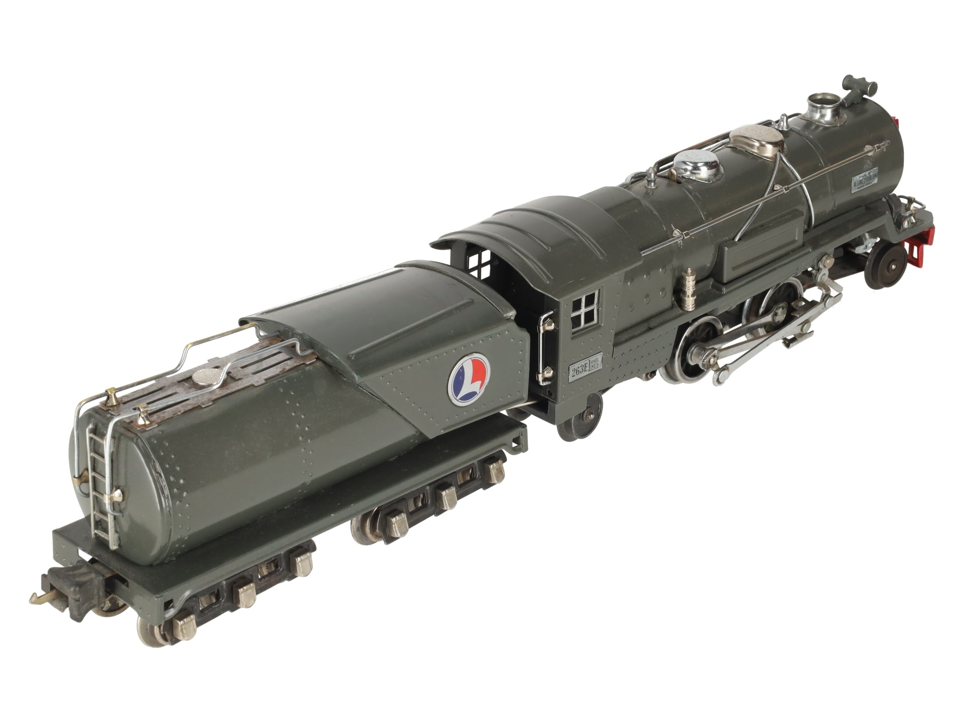 Lionel 263E Vintage O Prewar Tinplate Steam Locomotive & Tender -Repainted