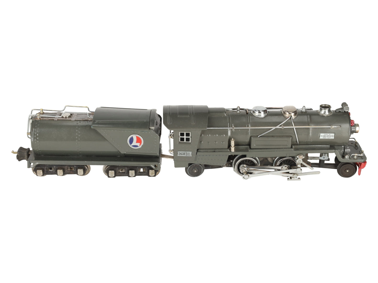 Lionel 263E Vintage O Prewar Tinplate Steam Locomotive & Tender -Repainted