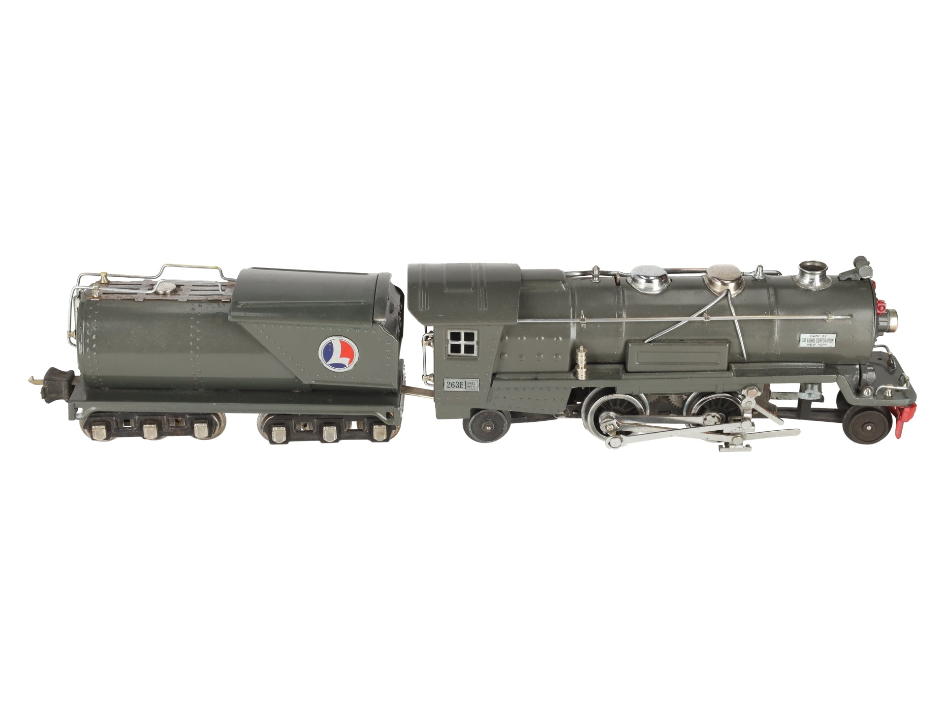 Lionel 263E Vintage O Prewar Tinplate Steam Locomotive & Tender -Repainted
