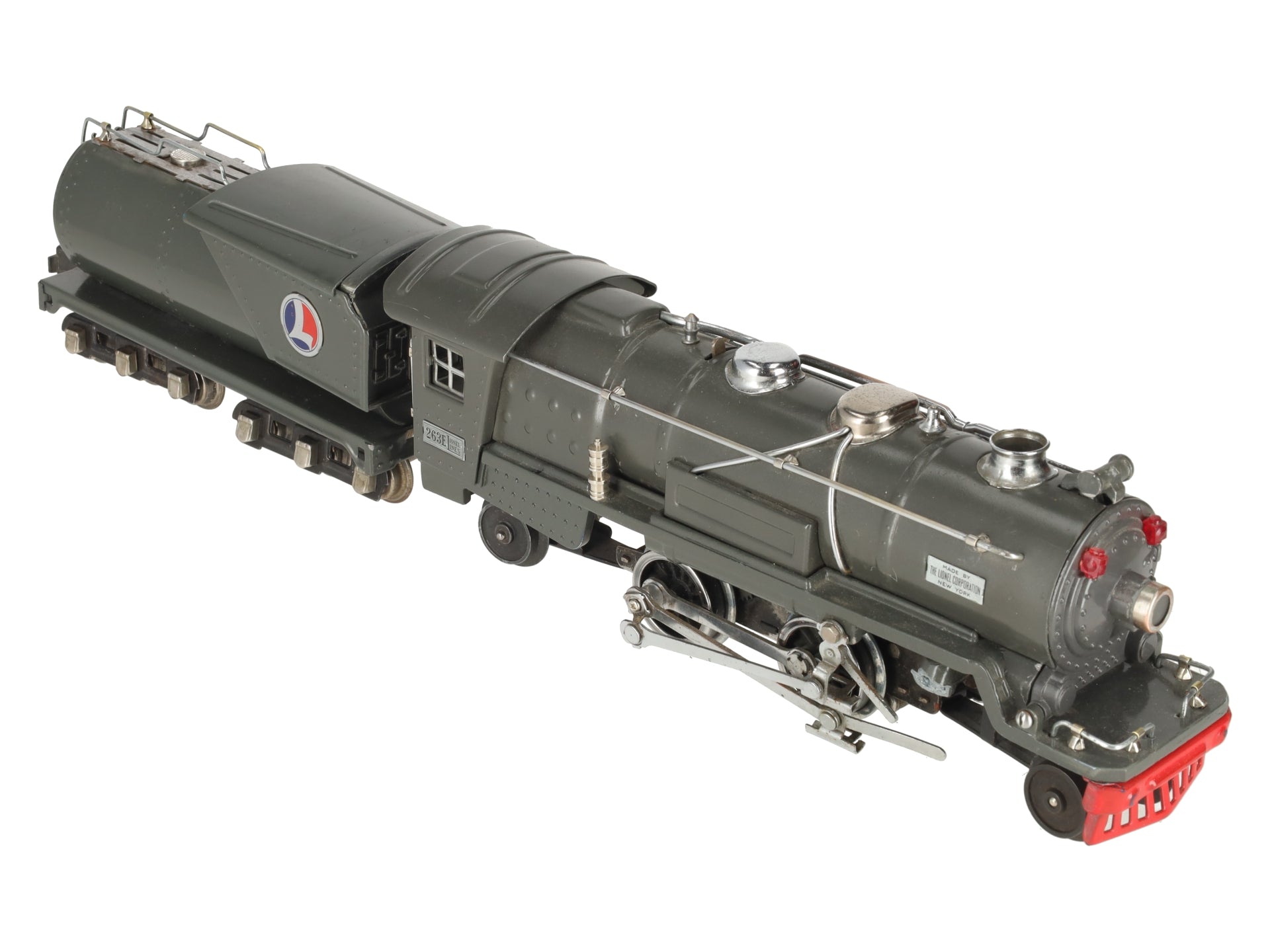 Lionel 263E Vintage O Prewar Tinplate Steam Locomotive & Tender -Repainted