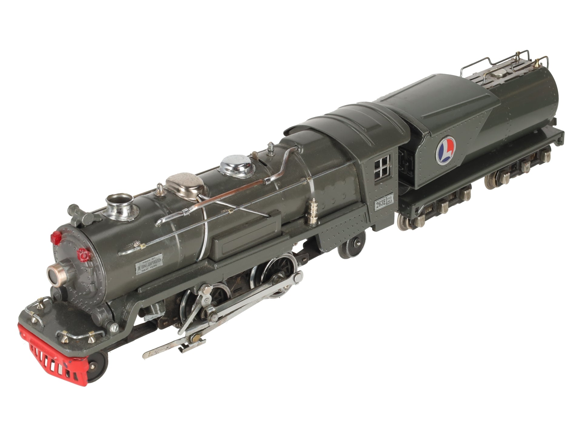 Lionel 263E Vintage O Prewar Tinplate Steam Locomotive & Tender -Repainted