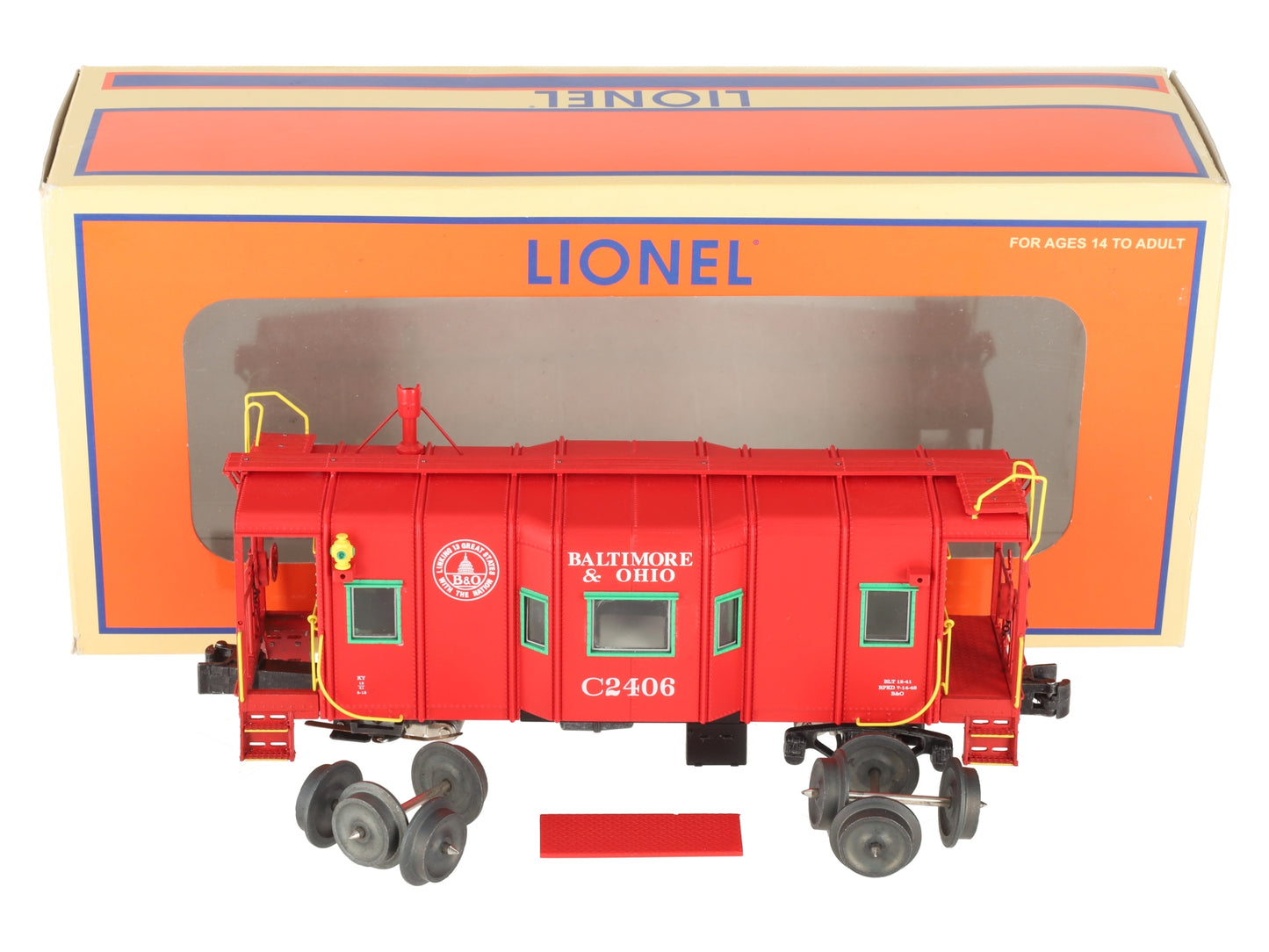 Lionel 2026210 O Gauge Baltimore & Ohio I12 Caboose #C2406/Box