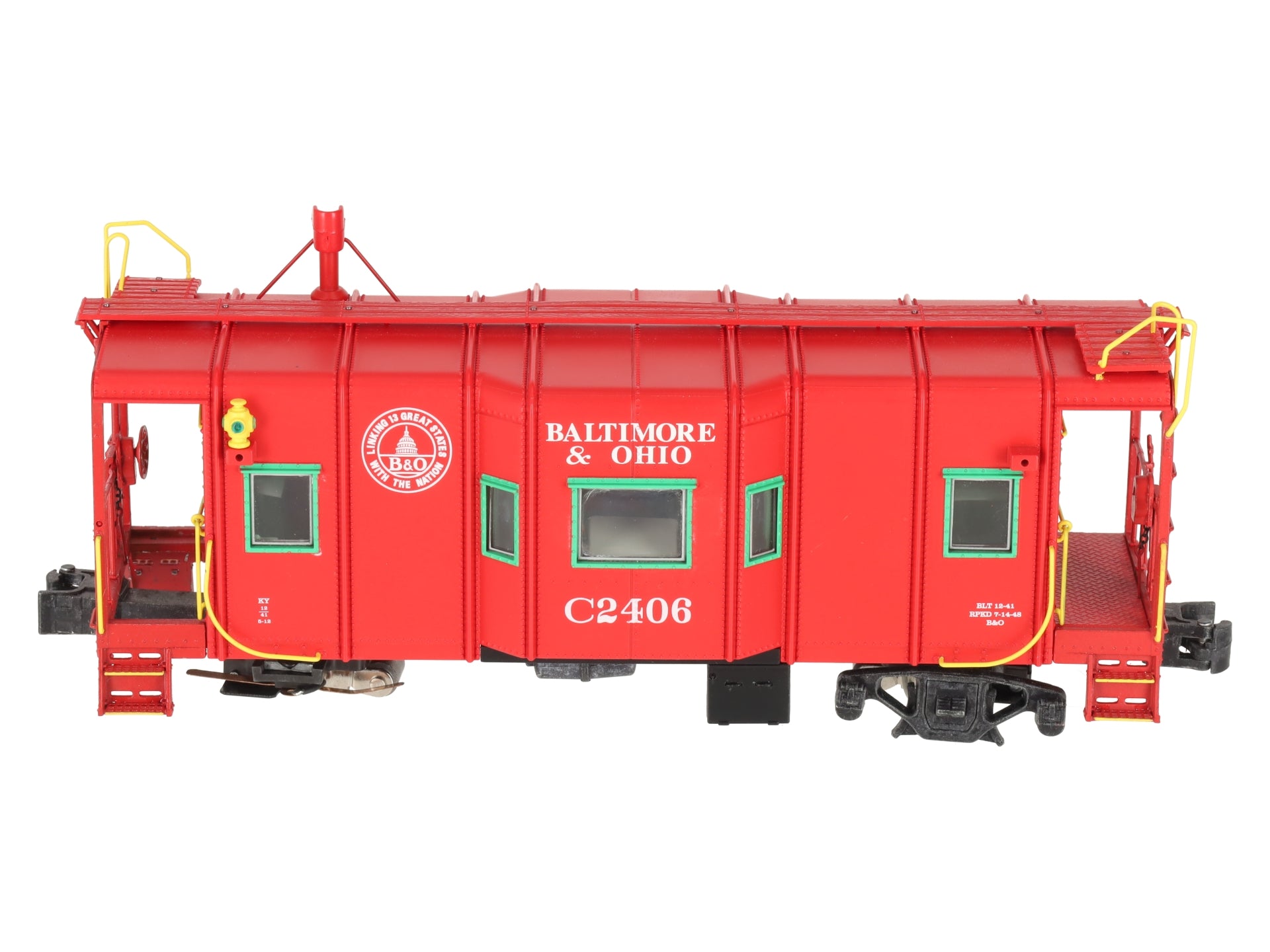 Lionel 2026210 O Gauge Baltimore & Ohio I12 Caboose #C2406/Box