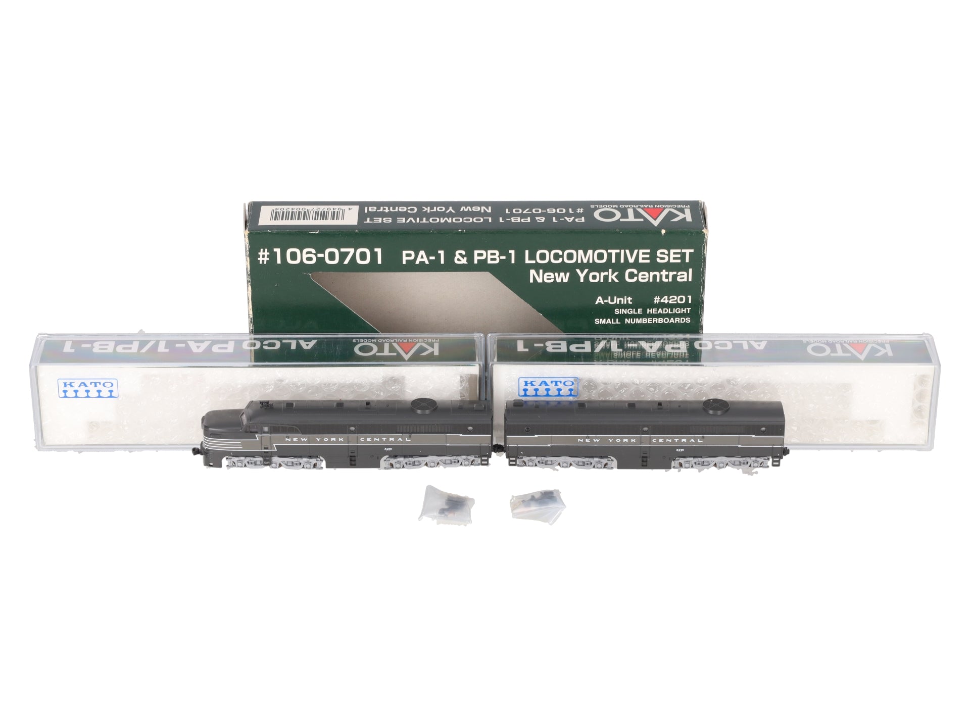 Kato 106-0701 New York Central PA-1 & PB-1 Diesel Locomotive Set w/DCC LN/Box