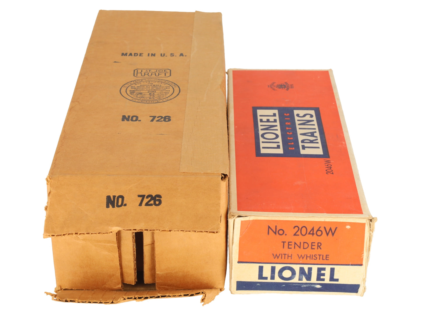 Lionel 726RR Vintage O 1952 Berkshire 2-8-4 Die-Cast Steam Locomotive & 2046W VG/Box