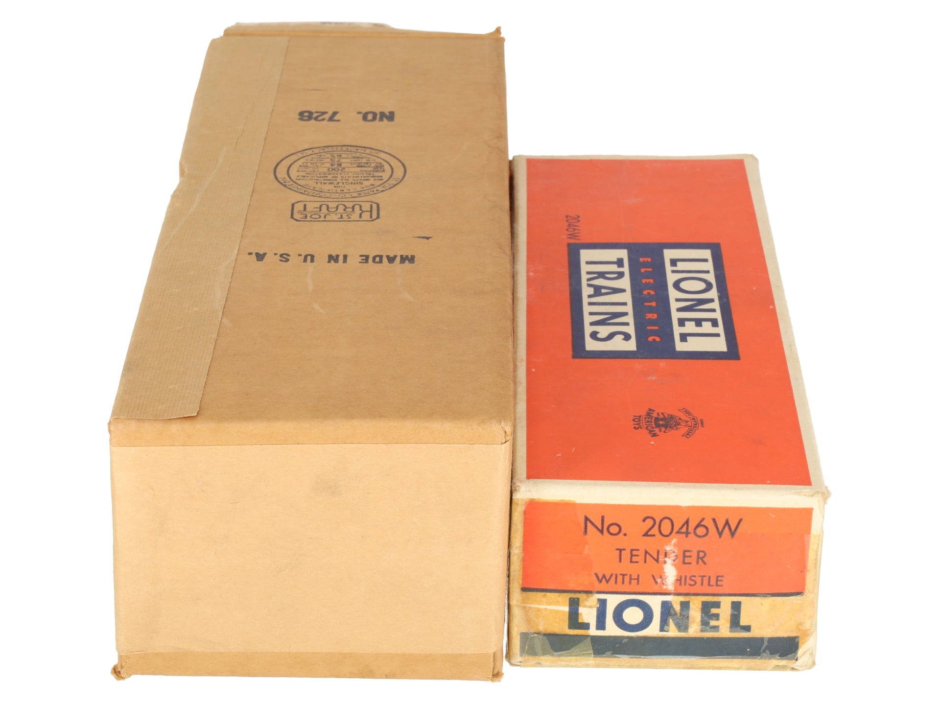 Lionel 726RR Vintage O 1952 Berkshire 2-8-4 Die-Cast Steam Locomotive & 2046W VG/Box