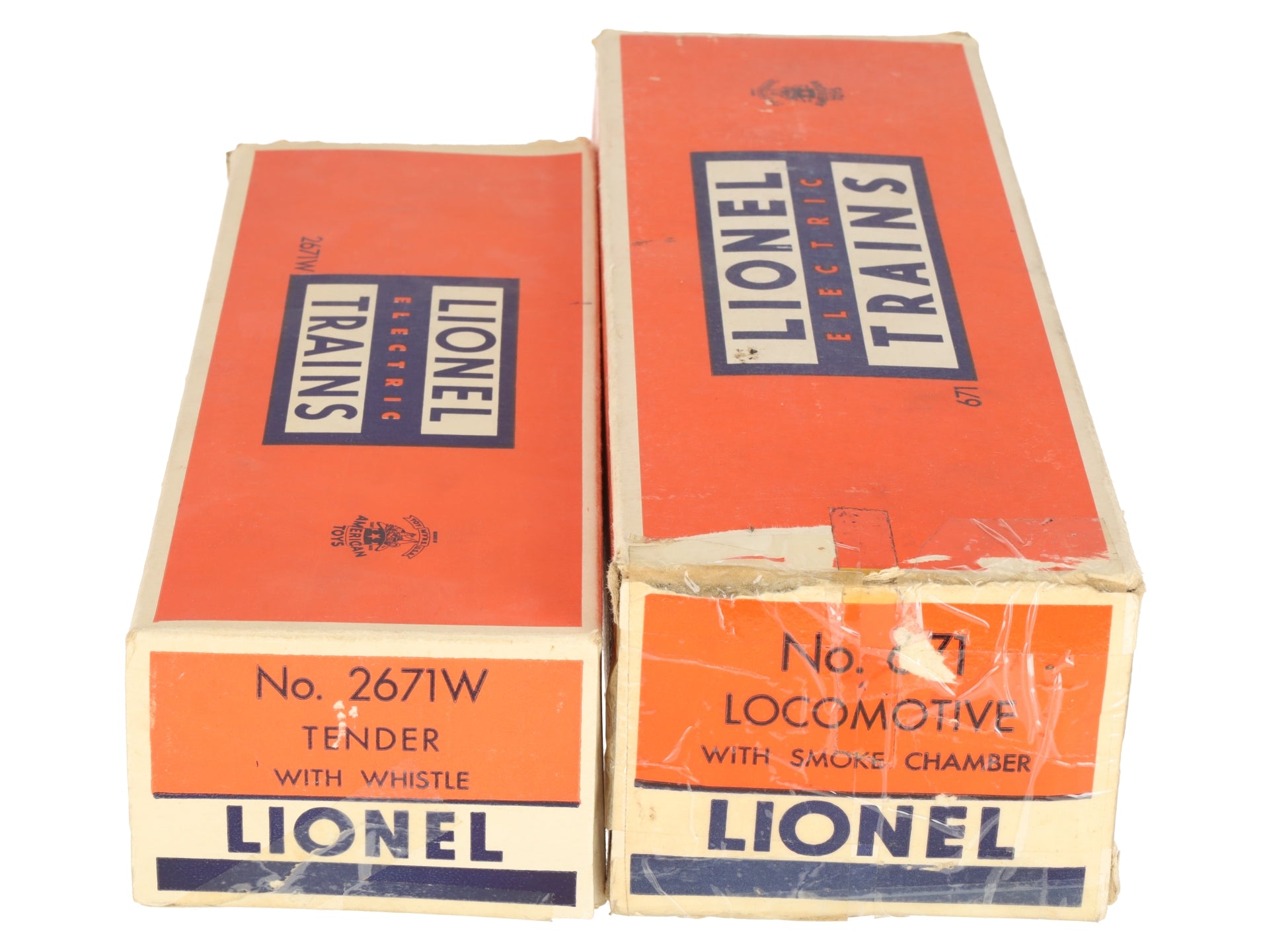 Lionel 671 Vintage O 6-8-6 Diecast Steam Turbine Locomotive with 2671W Tender VG/Box