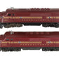 Lionel 6-8970 O Gauge Pennsylvania F3 Tuscan AA Diesel Locomotive Set EX
