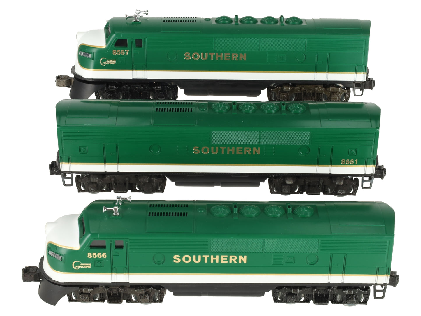Lionel 6-8566 O Gauge Southern F-3 ABA Diesel Locomotive 8566, 8567, 8661 EX