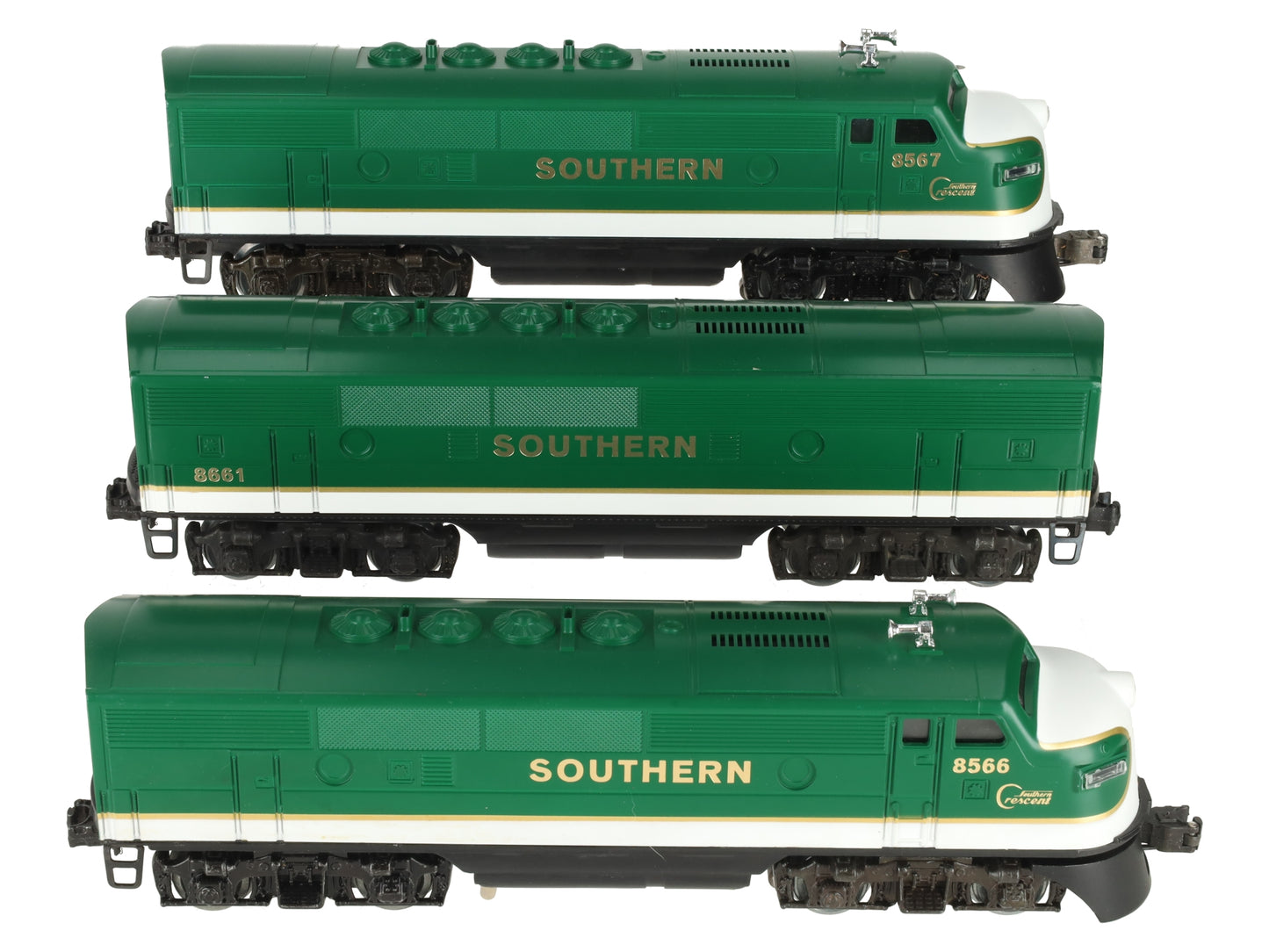 Lionel 6-8566 O Gauge Southern F-3 ABA Diesel Locomotive 8566, 8567, 8661 EX
