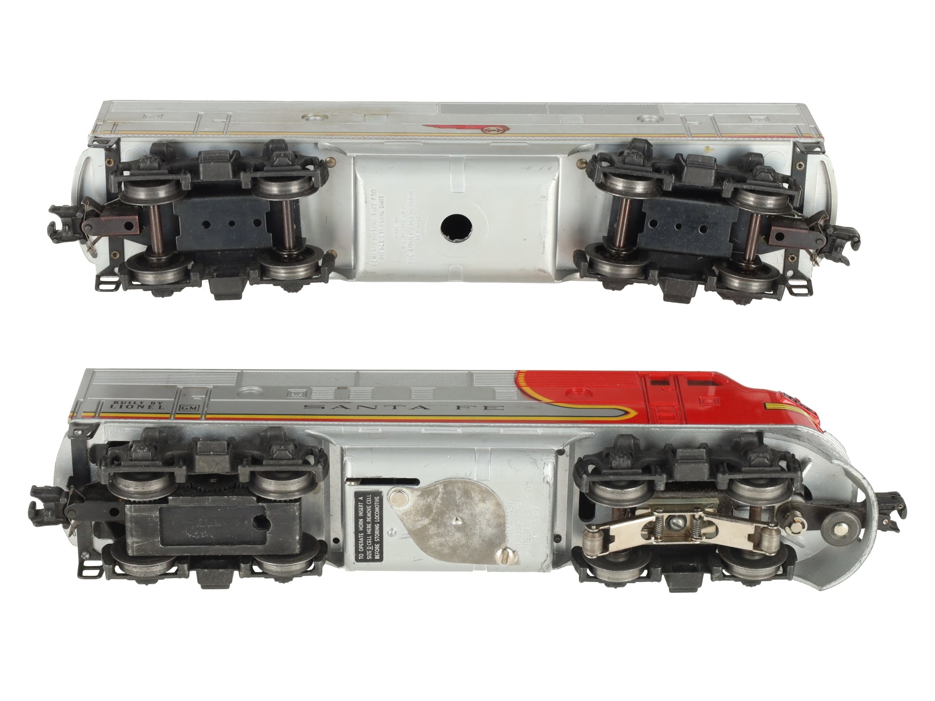 Lionel 2243 Vintage O Santa Fe F-3 AB Diesel Set VG
