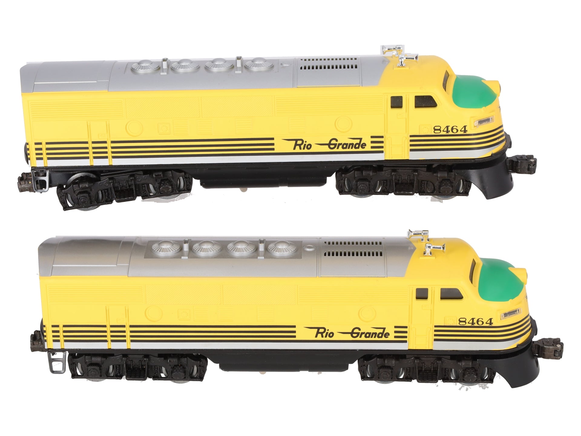 Lionel 6-8464 O Gauge Rio Grande F3 AA Powered Diesel Locomotive Set EX/Box