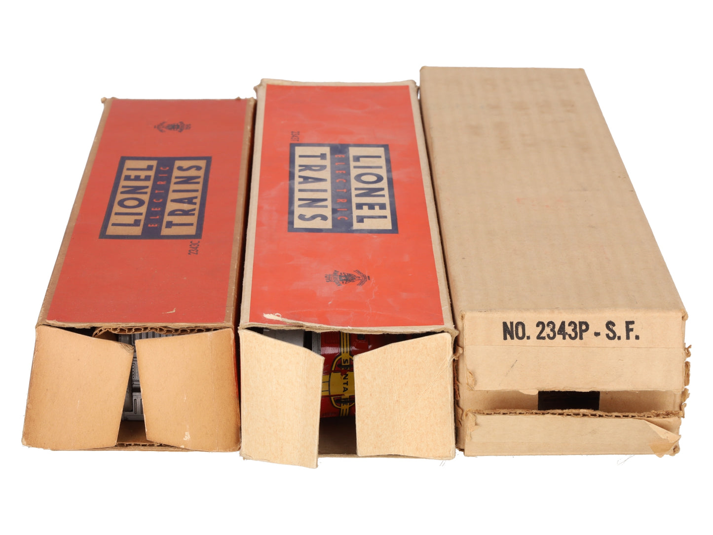 Lionel 2343 Vintage O Santa Fe F3 ABA Diesel Locomotive Set VG/Box