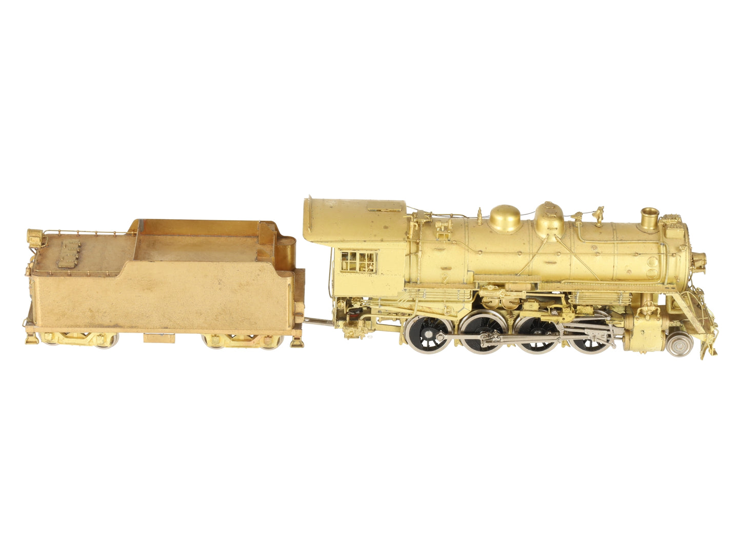 HO Scale 2-8-0 Steam Locomotive w/ Tender- Unpainted VG