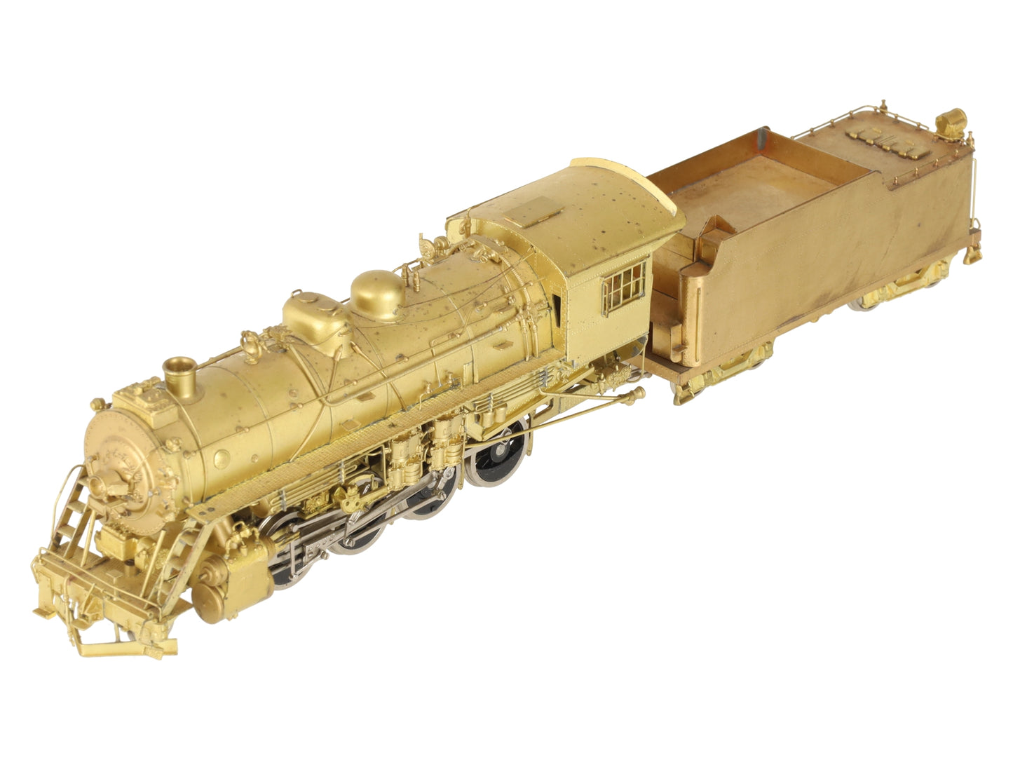 HO Scale 2-8-0 Steam Locomotive w/ Tender- Unpainted VG