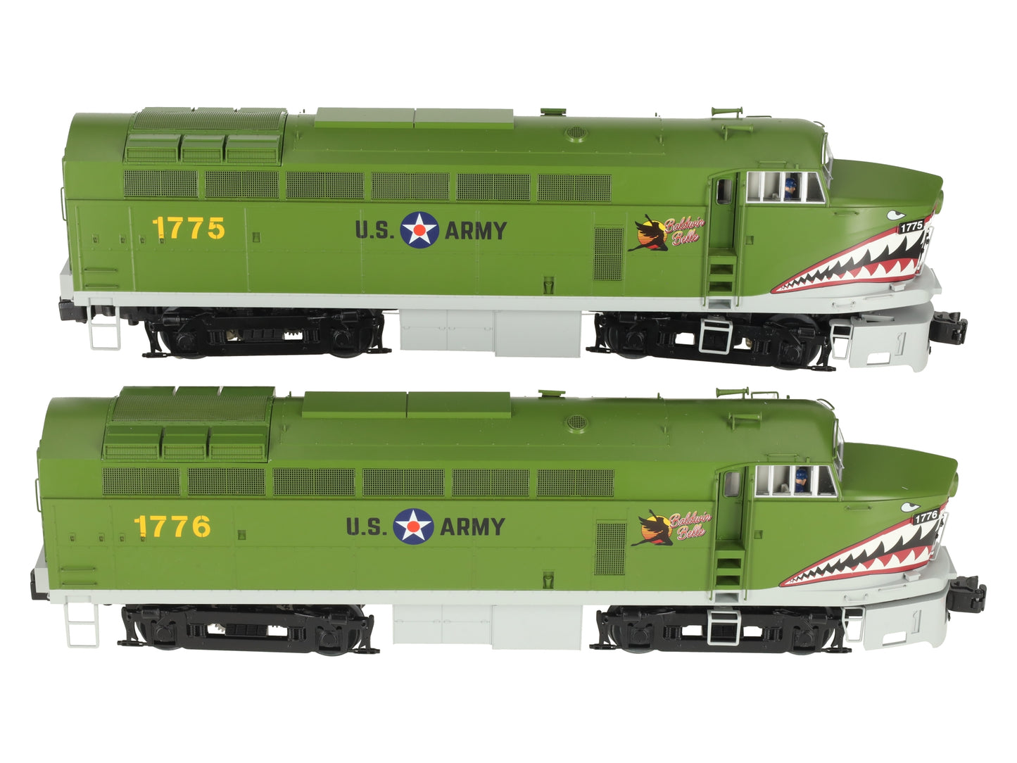 Lionel 2133280 O Gauge US Army Shark Nose Diesel Engine AA Set w LEGACY LN/Box