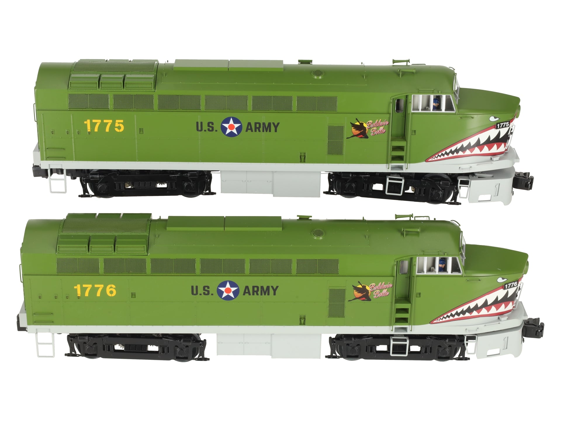 Lionel 2133280 O Gauge US Army Shark Nose Diesel Engine AA Set w LEGACY LN/Box