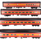 Lionel 6-35445 O SP Shasta Daylight 18" Passenger Car (Pack of 4)/Box