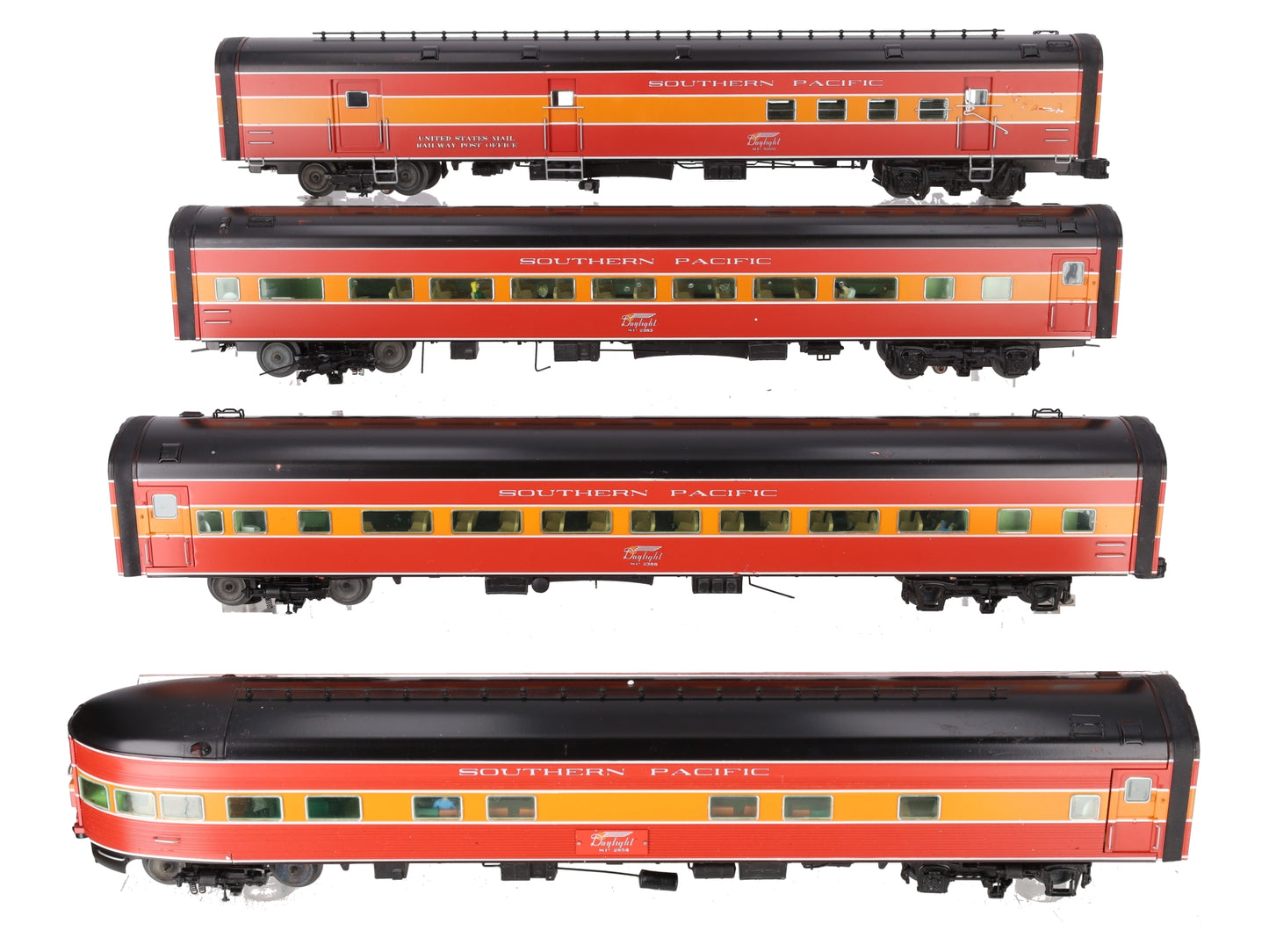 Lionel 6-35445 O SP Shasta Daylight 18" Passenger Car (Pack of 4)/Box